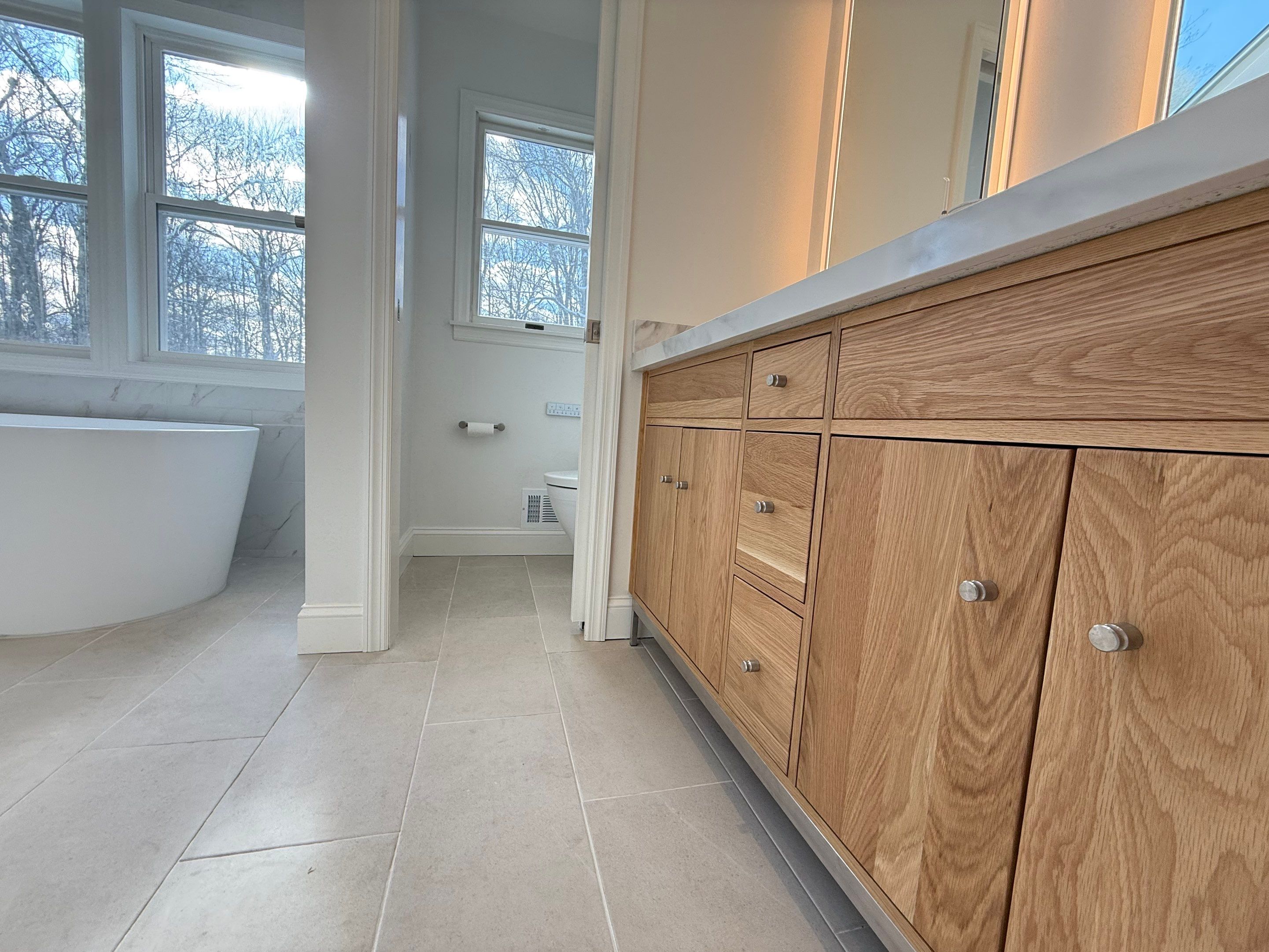 Bathroom Remodel using Tile by Home Concepts Construction
