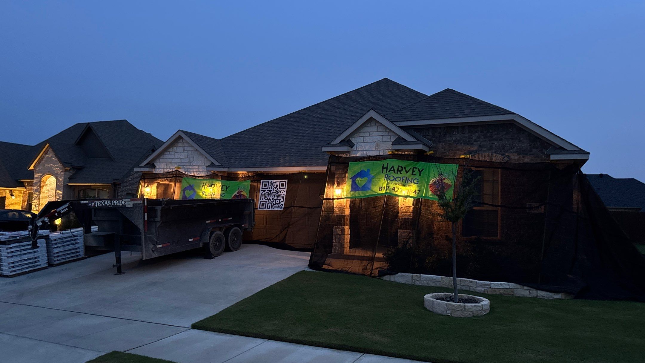 Roof & Rain Gutter Replacement by Harvey Roofing & Construction
