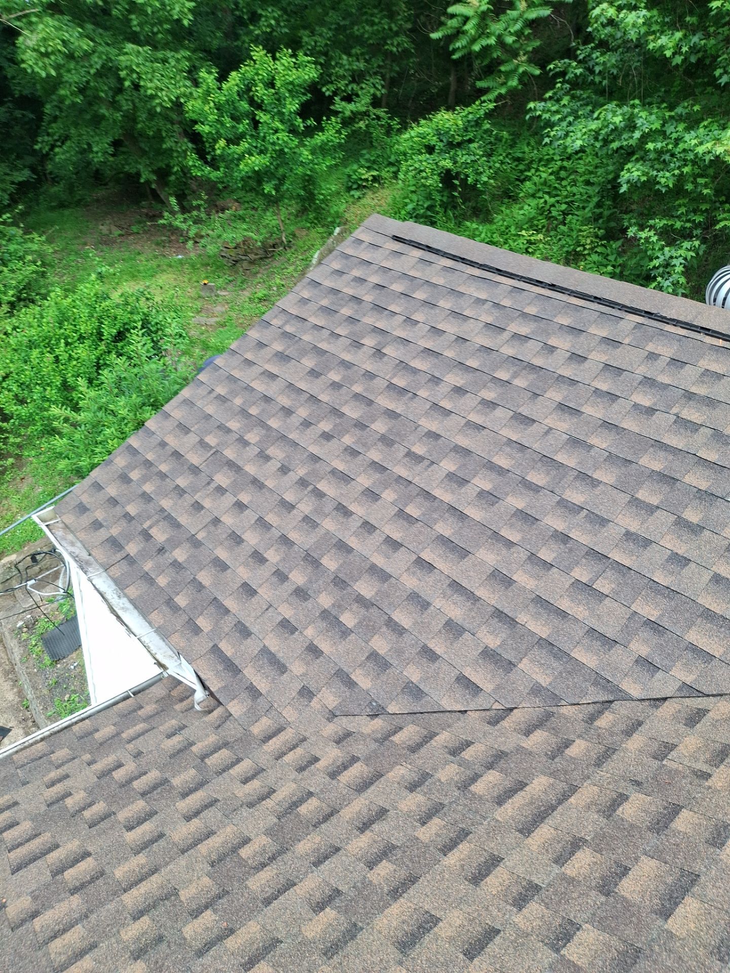 Residential Roofing Installation using GAF Timberline HDZ Barkwood by Rainstoppers Roofing