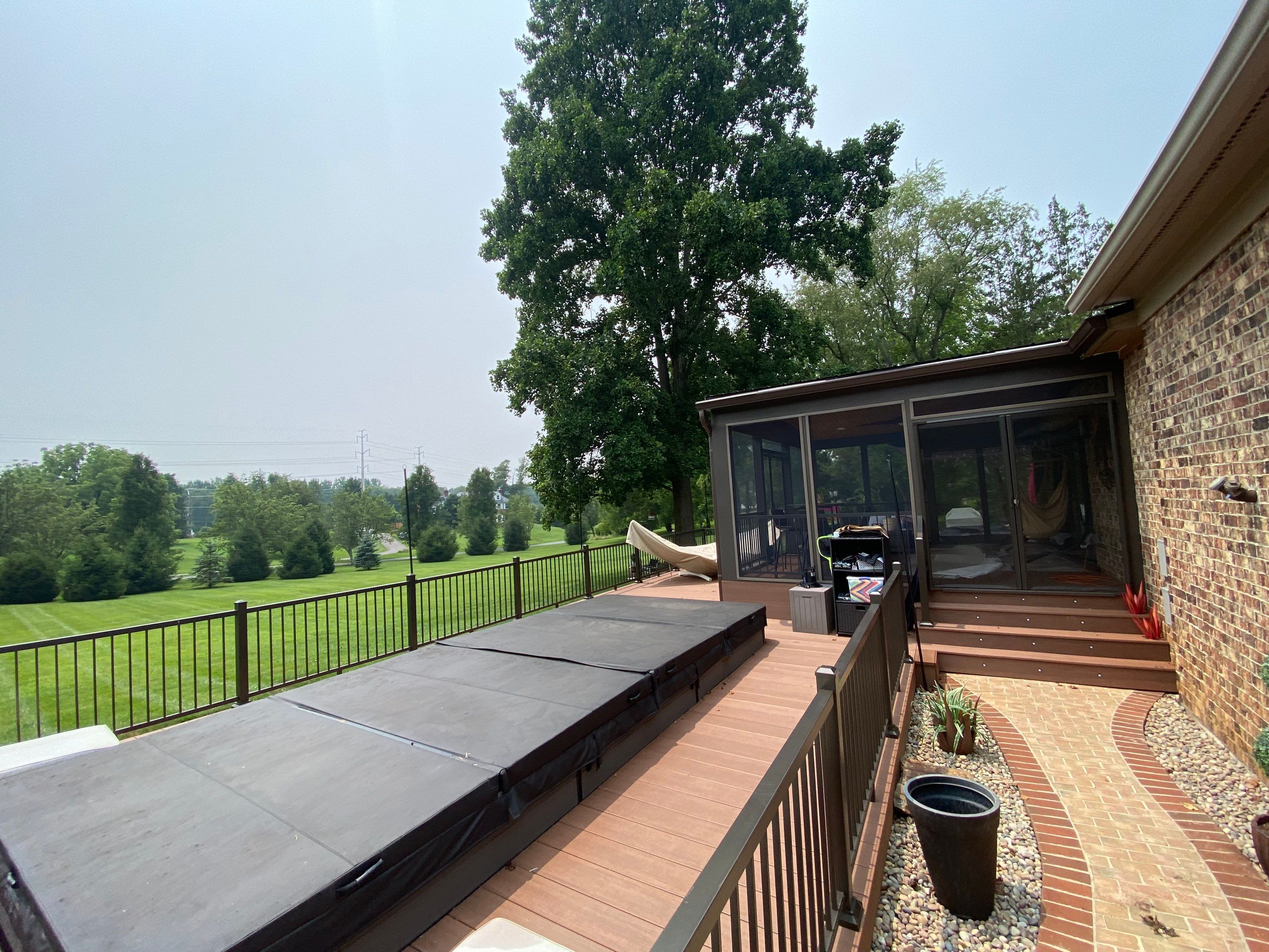 Deck/Screen porch Transformation using Timbertech by The Smet Companies, LLC