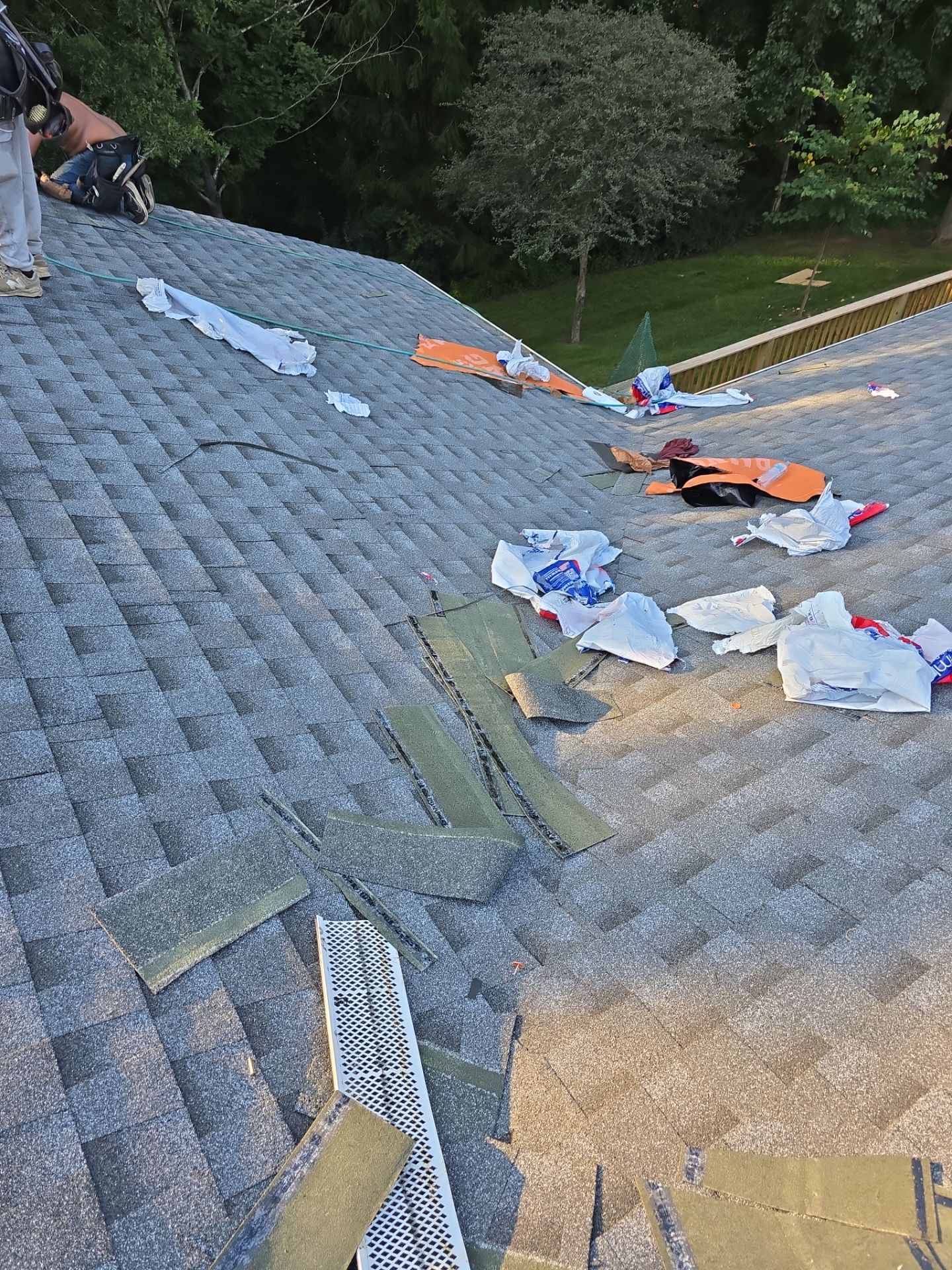 Residential Roofing Installation using GAF Timberline HDZ Pewter Gray by Rainstoppers Roofing
