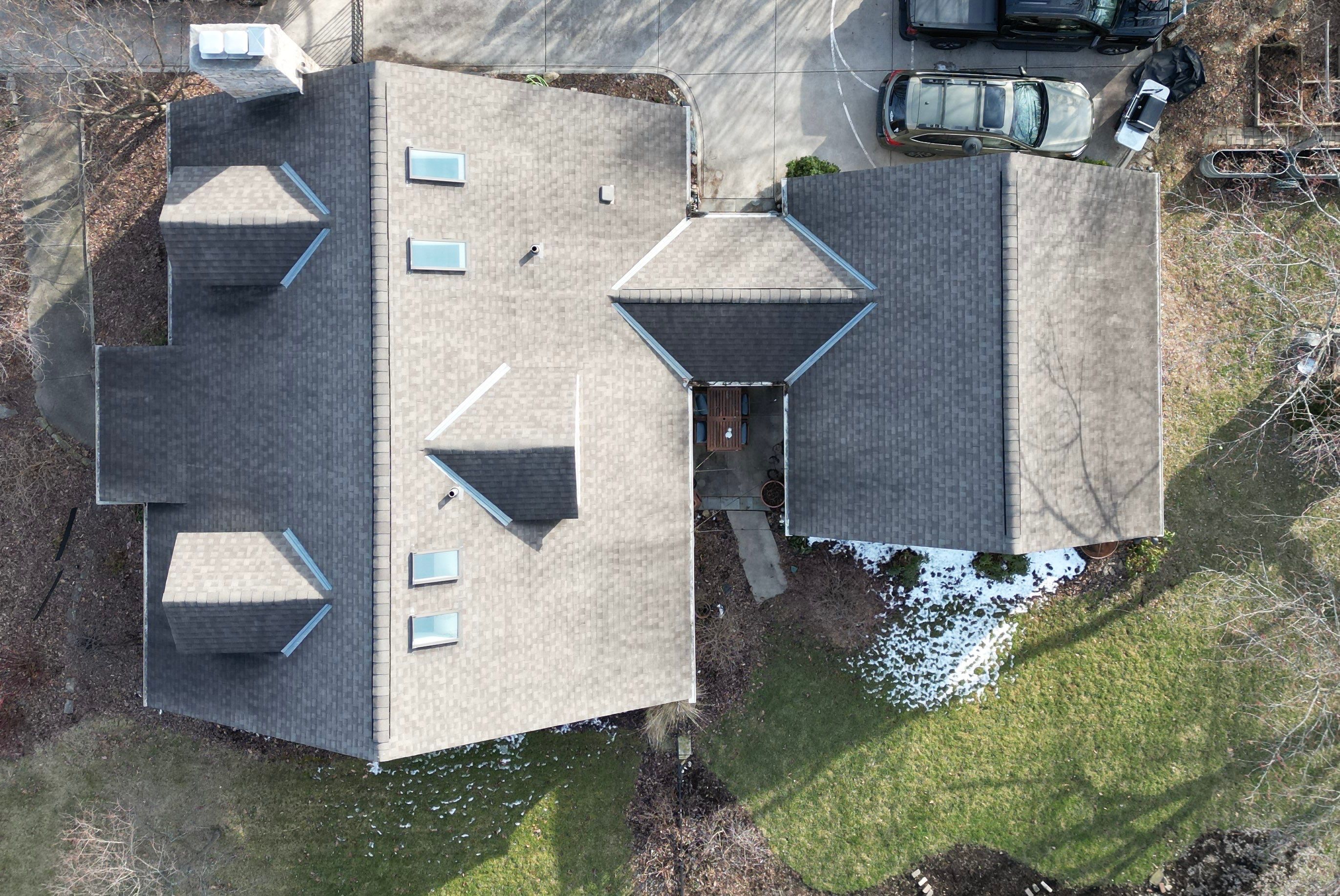 Residential Roofing Installation using Timberline HDZ Shingles - Weathered Wood by RoofX 