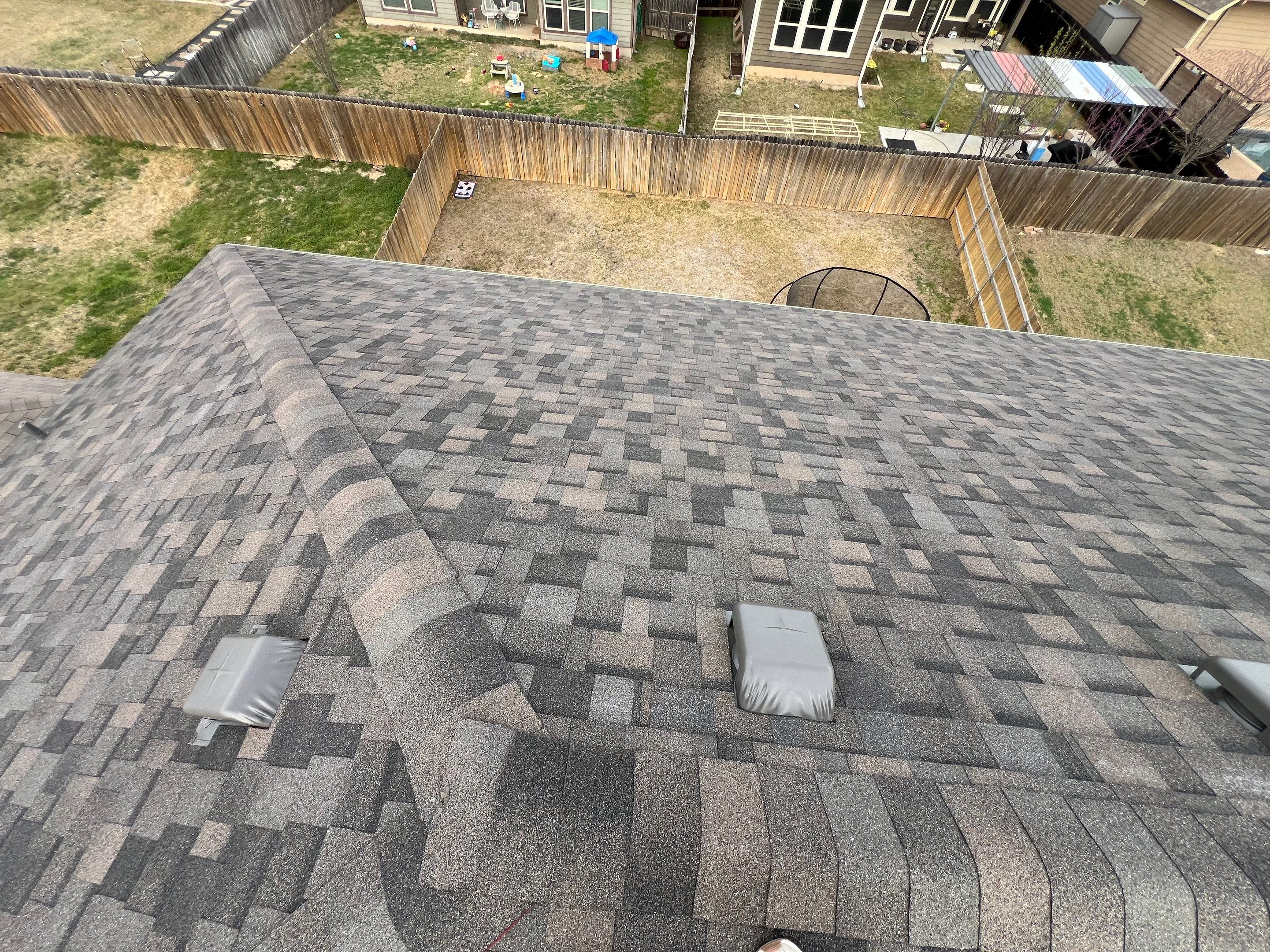 Residential Roofing Installation using IKO Dynasty Class 3 Impact Resistant 30YR Architectural Shingles. Color: Driftshake by WR Roofing Solutions