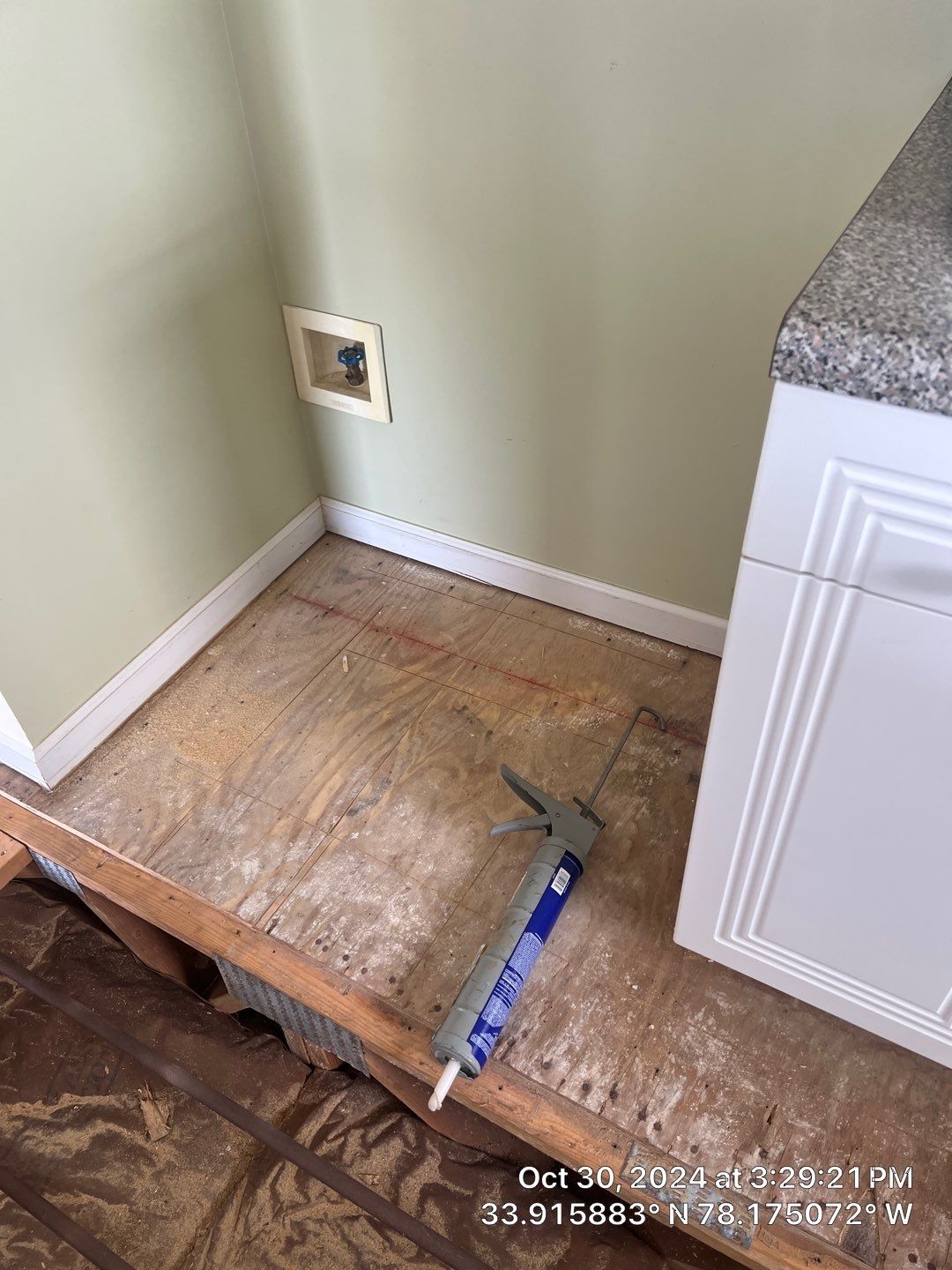 Caving Floor Flooring Repair in Oak Island, NC by RGR Construction and Roofing, LLC