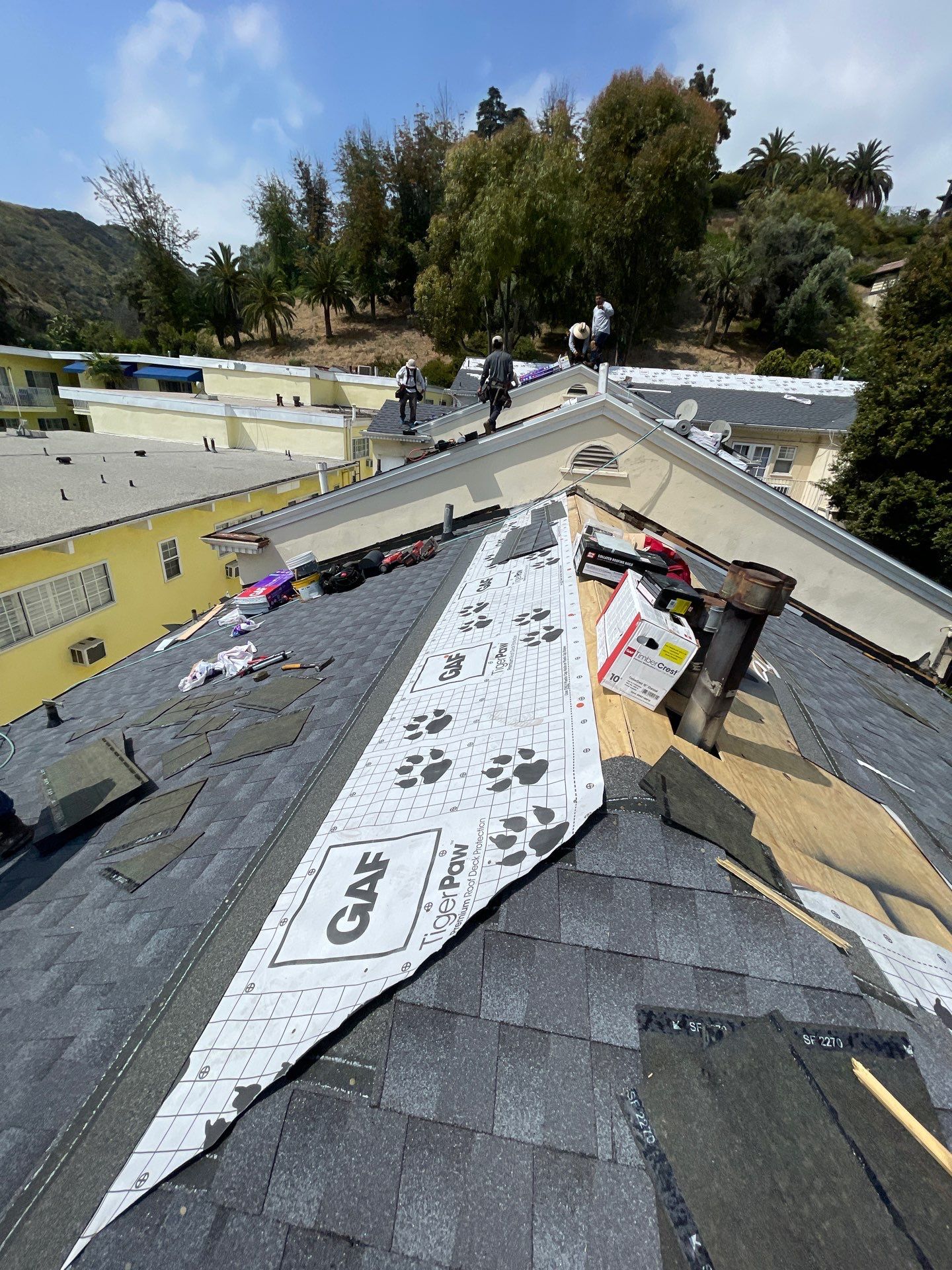 Roof Replacement at the Magic Castle Hotel- Los Angeles, CA 90028 by Epic Roof Replacement