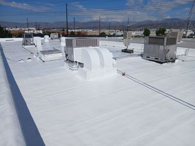 Commercial Silicone Membrane Installation Project 