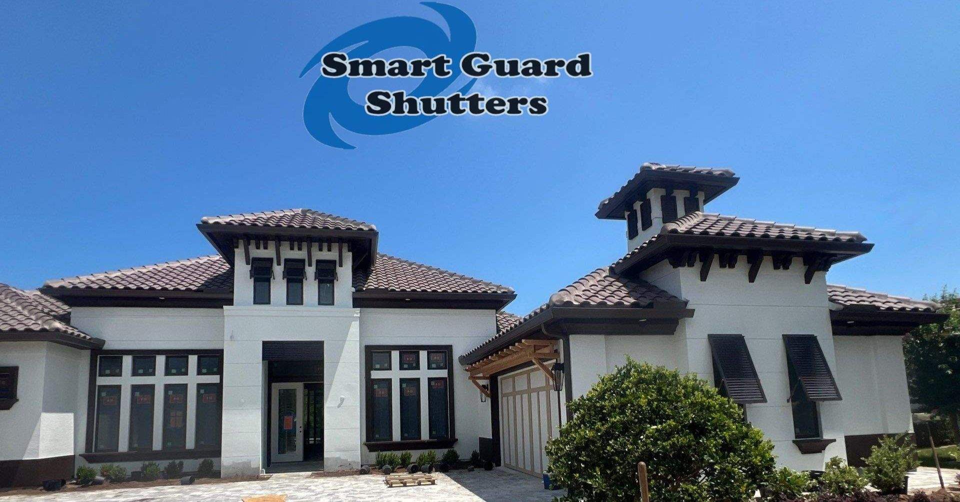 Decorative Bahamas in Grey Brown by Smart Guard Shutters