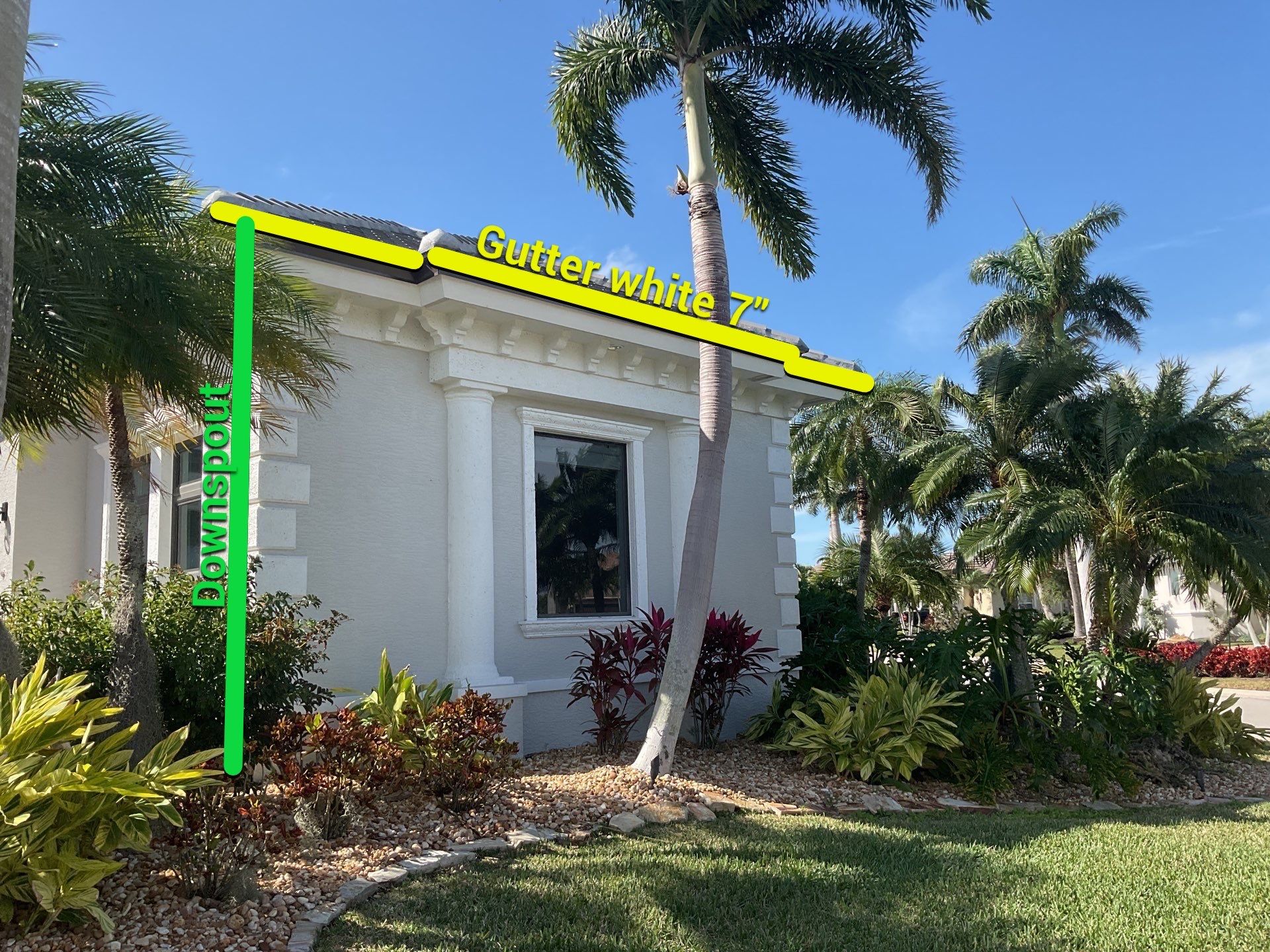 7-Inch Seamless Gutters for Heavy Rainfall in Cape Coral FL by Gutter Professors