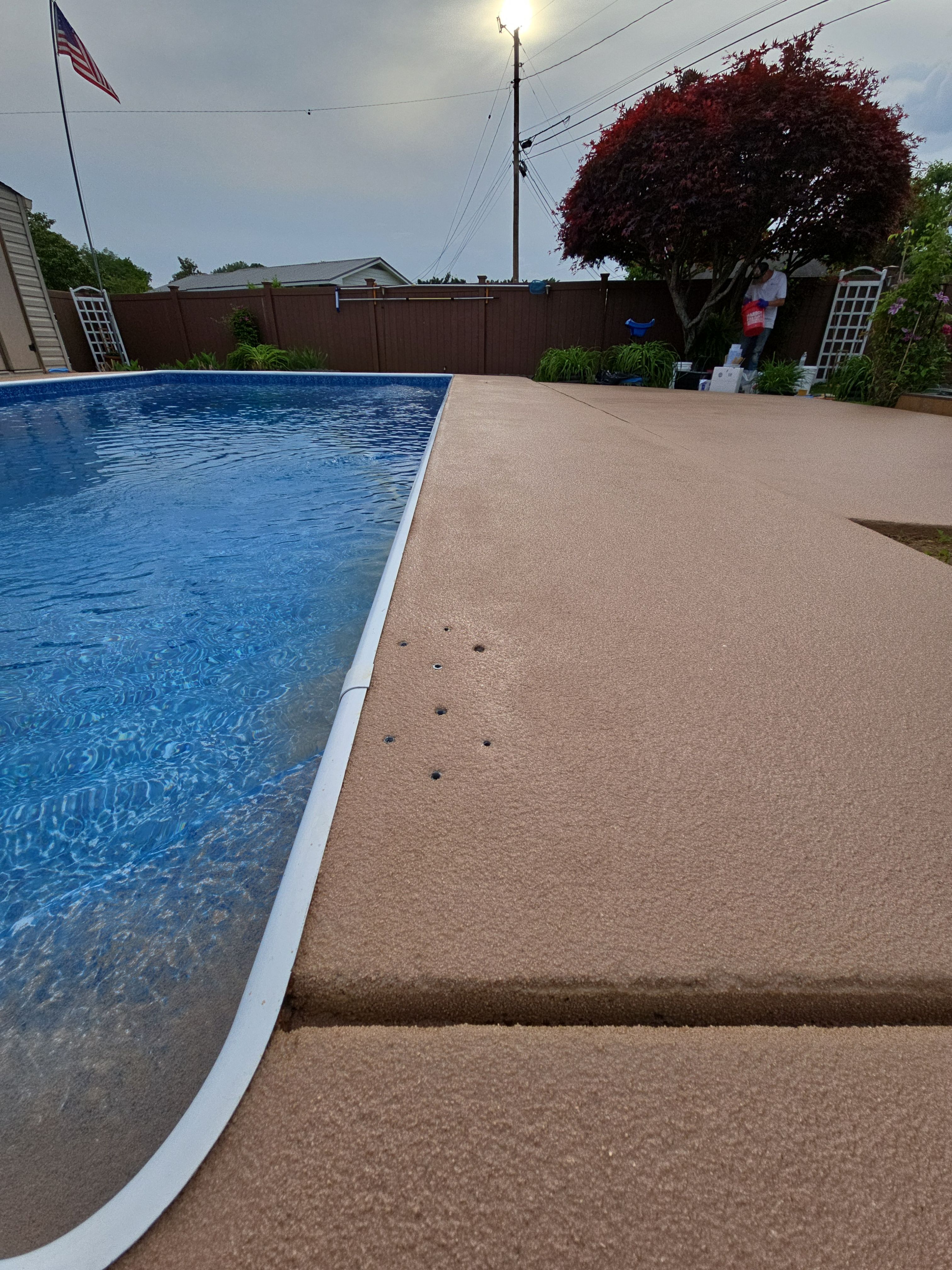 Beautiful Pool Deck in Rossville, GA by Elite Floor Solutions