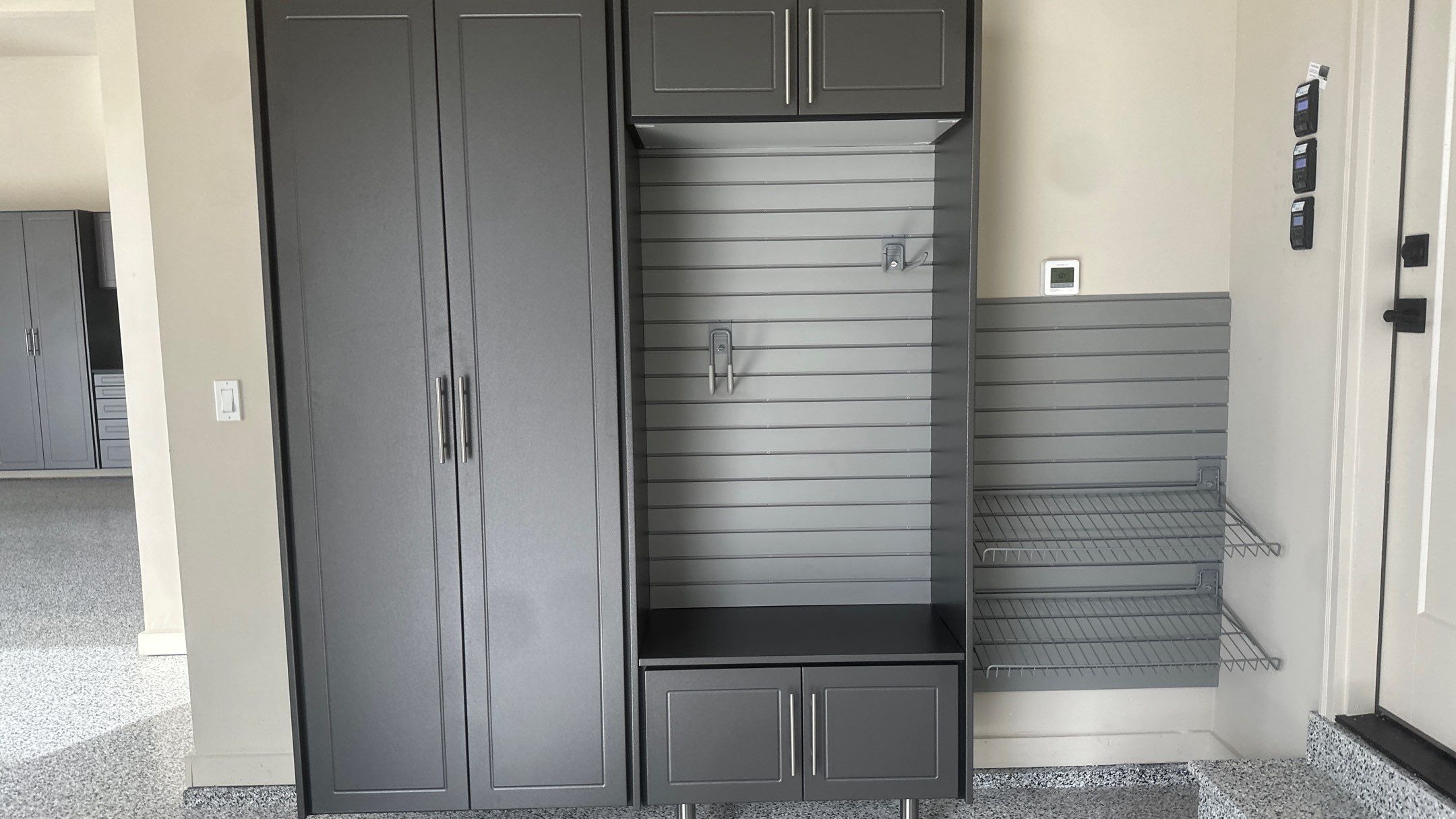 Tim S. added Cabinets and a Banner Garage Floor to his garage by Banner Garage