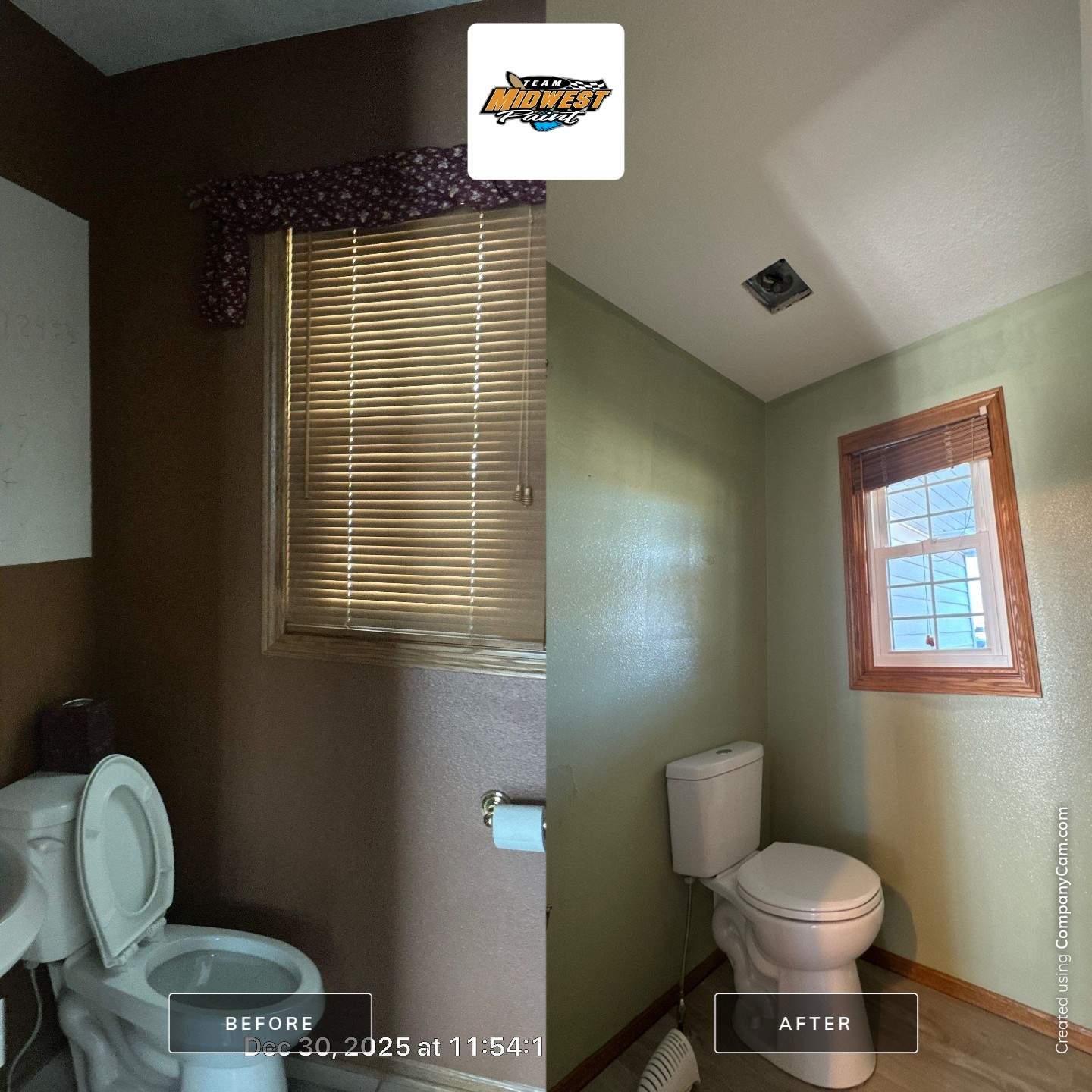 Ankeny Residential Interior | SW Duration in Natural Linen, Velvet Antler Accents & Clary Sage Bath with ProMar Flat White Ceilings by Midwest Paint LLC