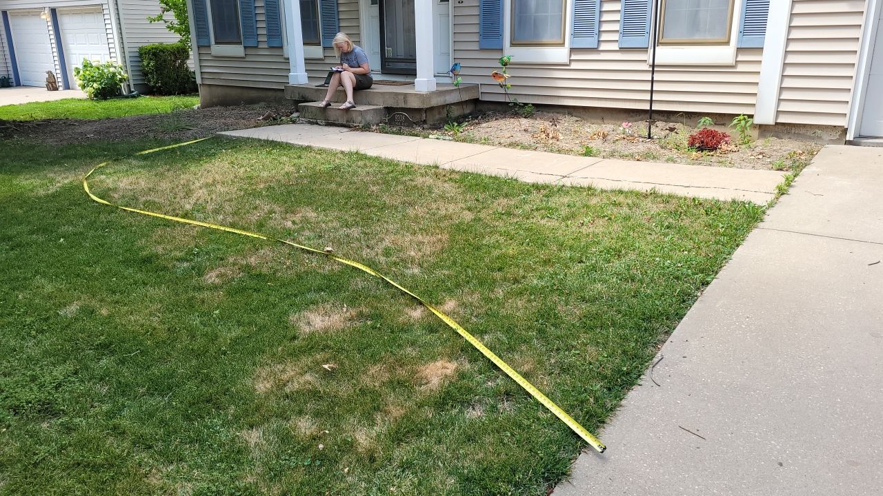 Front Yard Landscape and Retaining Wall by LAND ESCAPES LLC