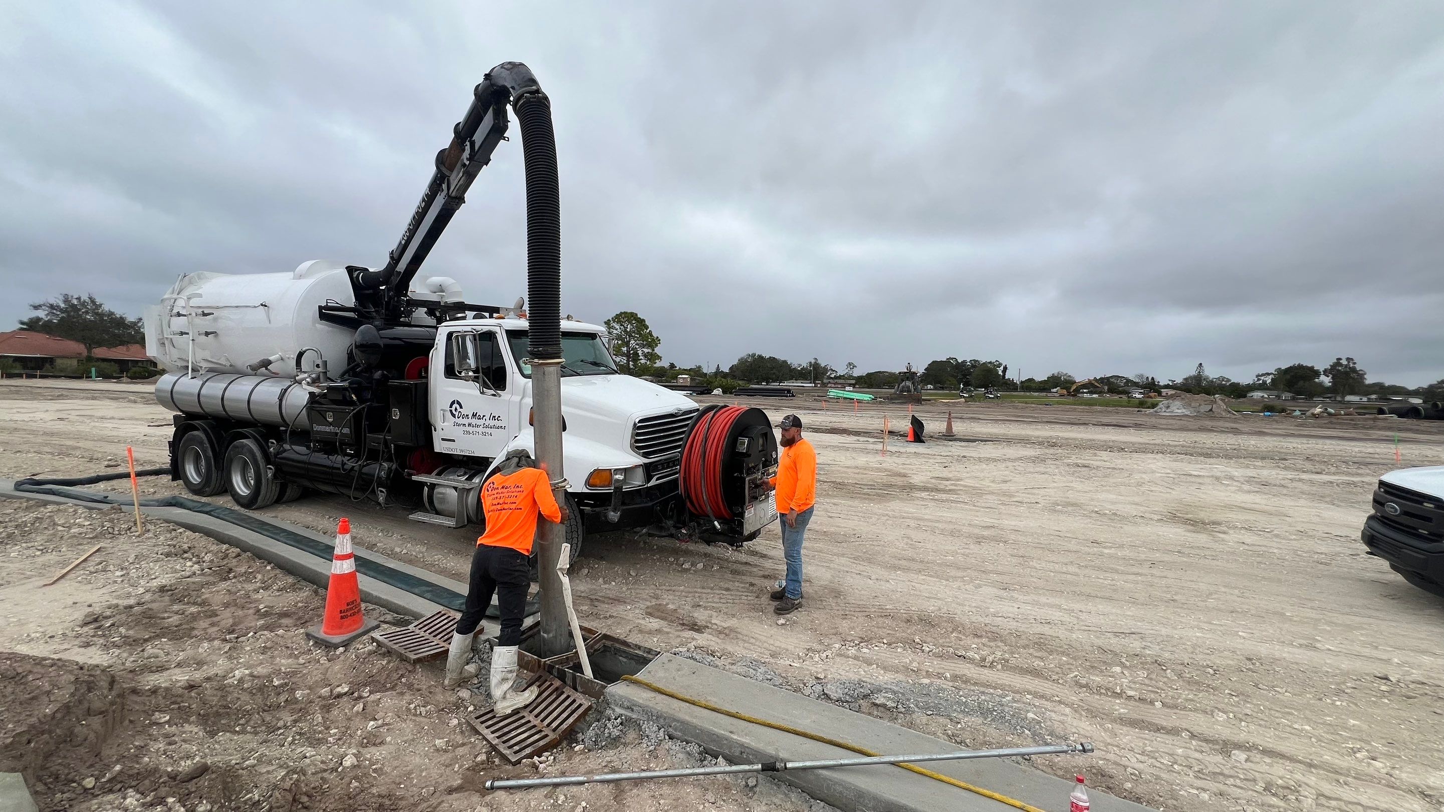 New Construction Sewer System and Stormwater System Cleaning by APS Power & Water