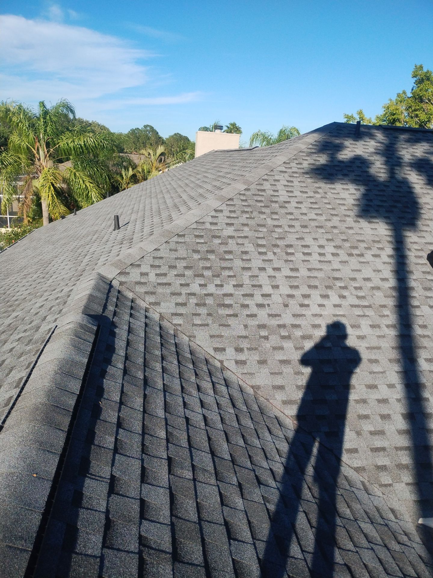Roof Replacement  using GAF Timberline HDZ Color Pewter  by Sunrise Roofing services Inc.