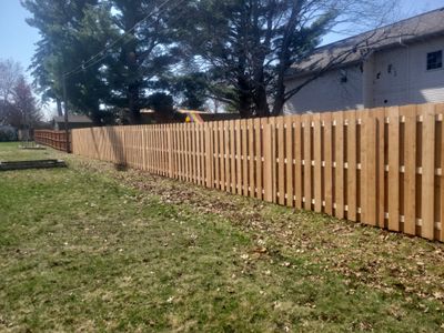 Cedar Shadowbox Wood Privacy Fence Installation in Cedar Falls