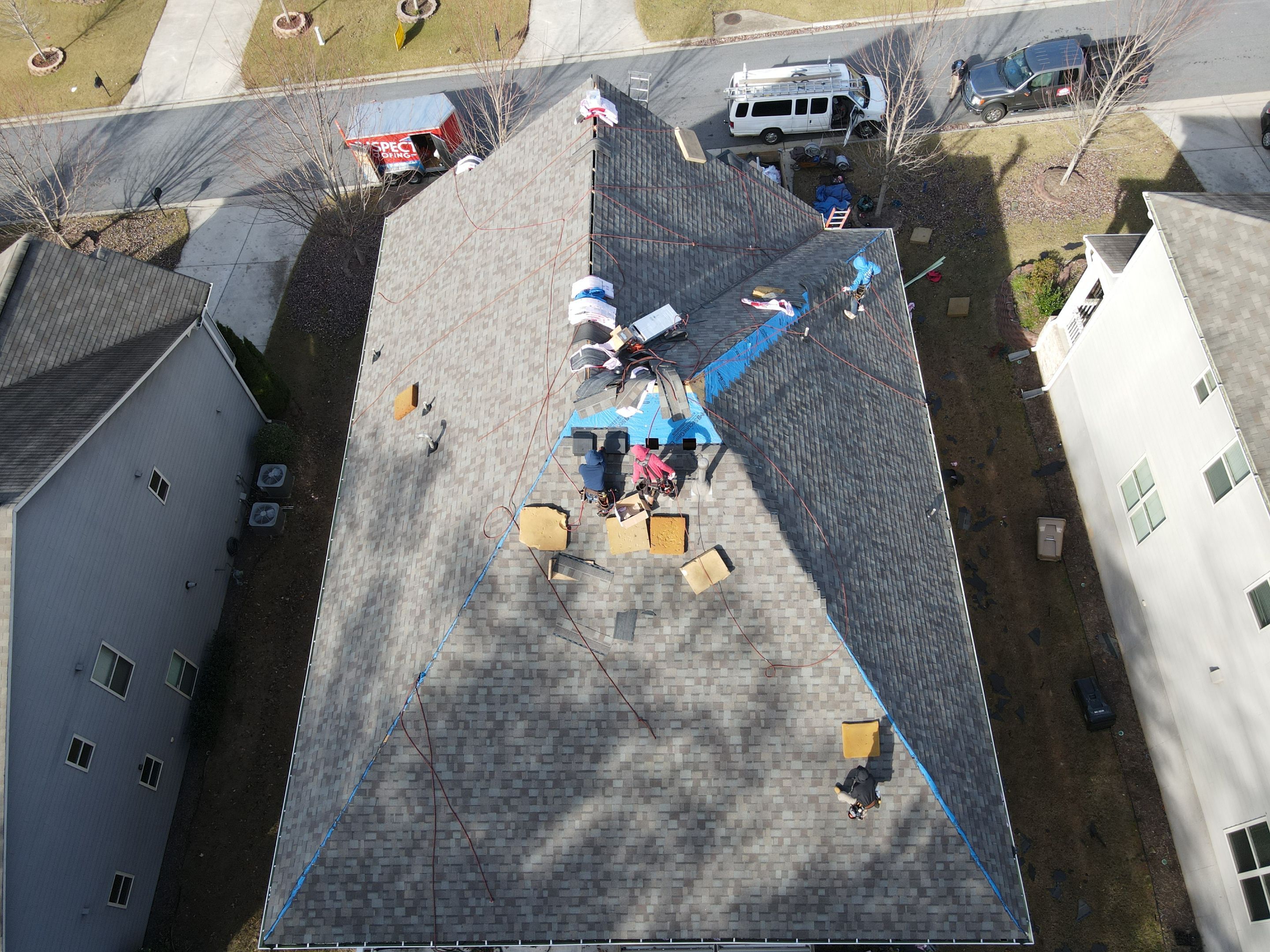 Residential Roofing Installation using Owens Corning by Inspector Roofing and Restoration