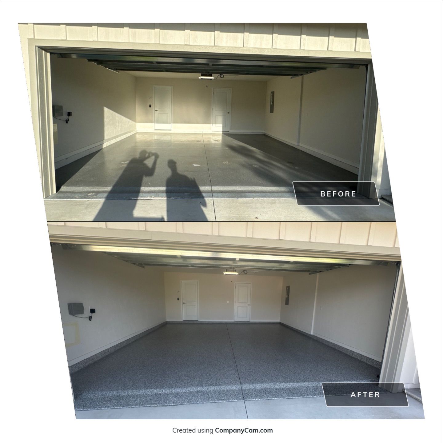 Garage Project in Newberry, FL in Slate Stone by Cross Creek Concrete Coatings