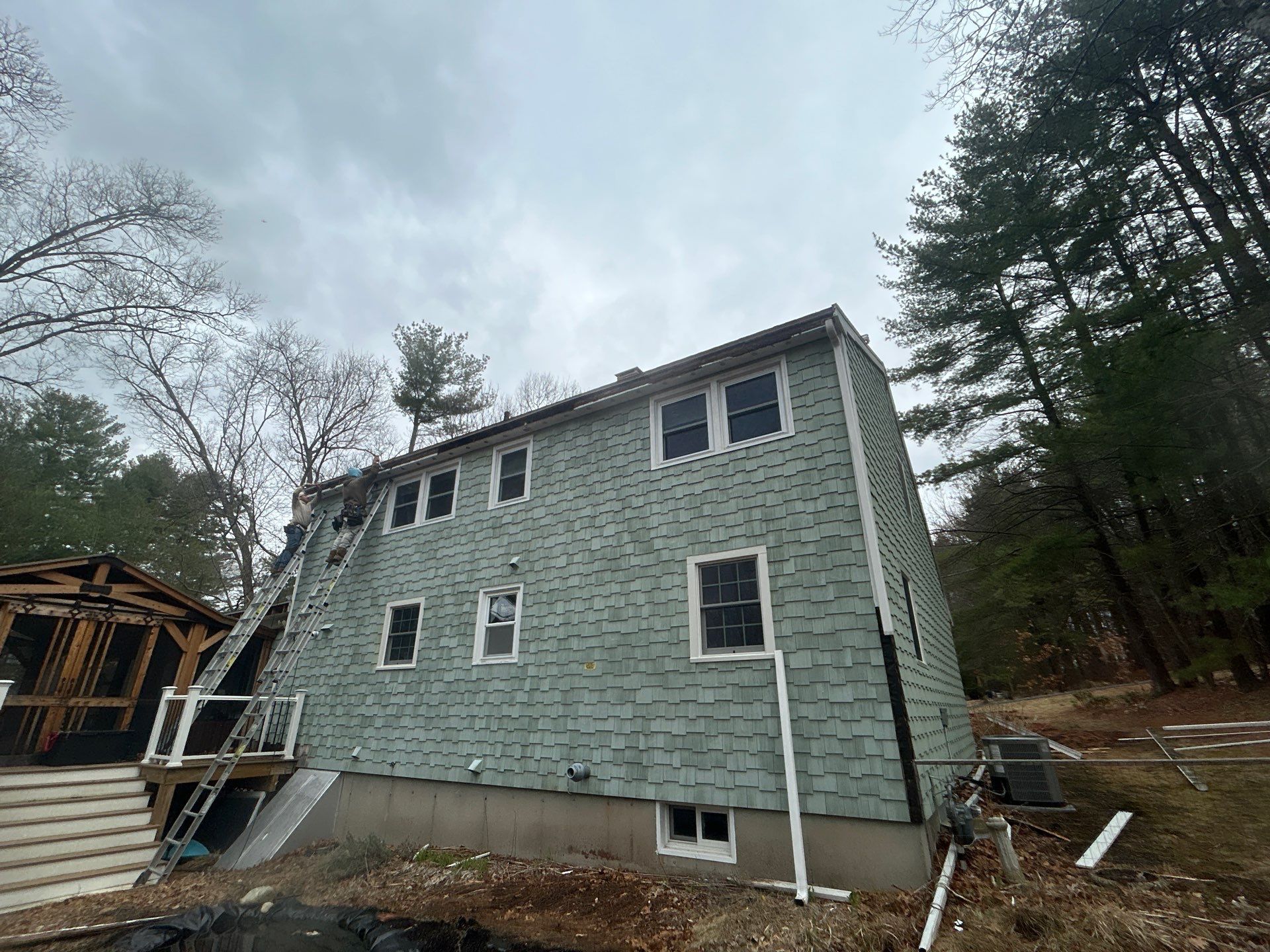 PVC Fascia & Corner Board Replacement — Billerica, MA by Mighty Dog Roofing of Greater Middlesex County