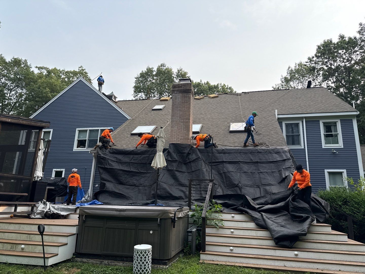 Solar-Ready Roof Replacement with GAF Pewter Gray Shingles & VELUX Skylights by Sensible Home Solutions