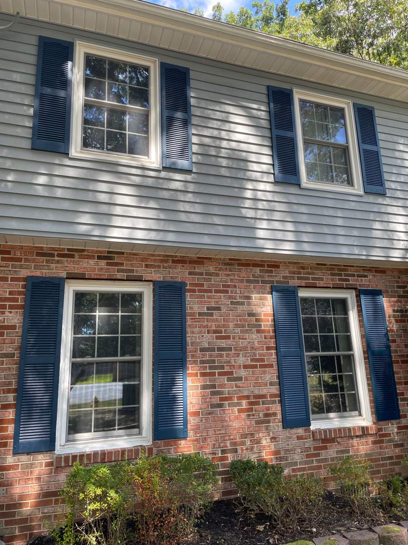 Shutters using Mid America Louvered by ExteriorPros