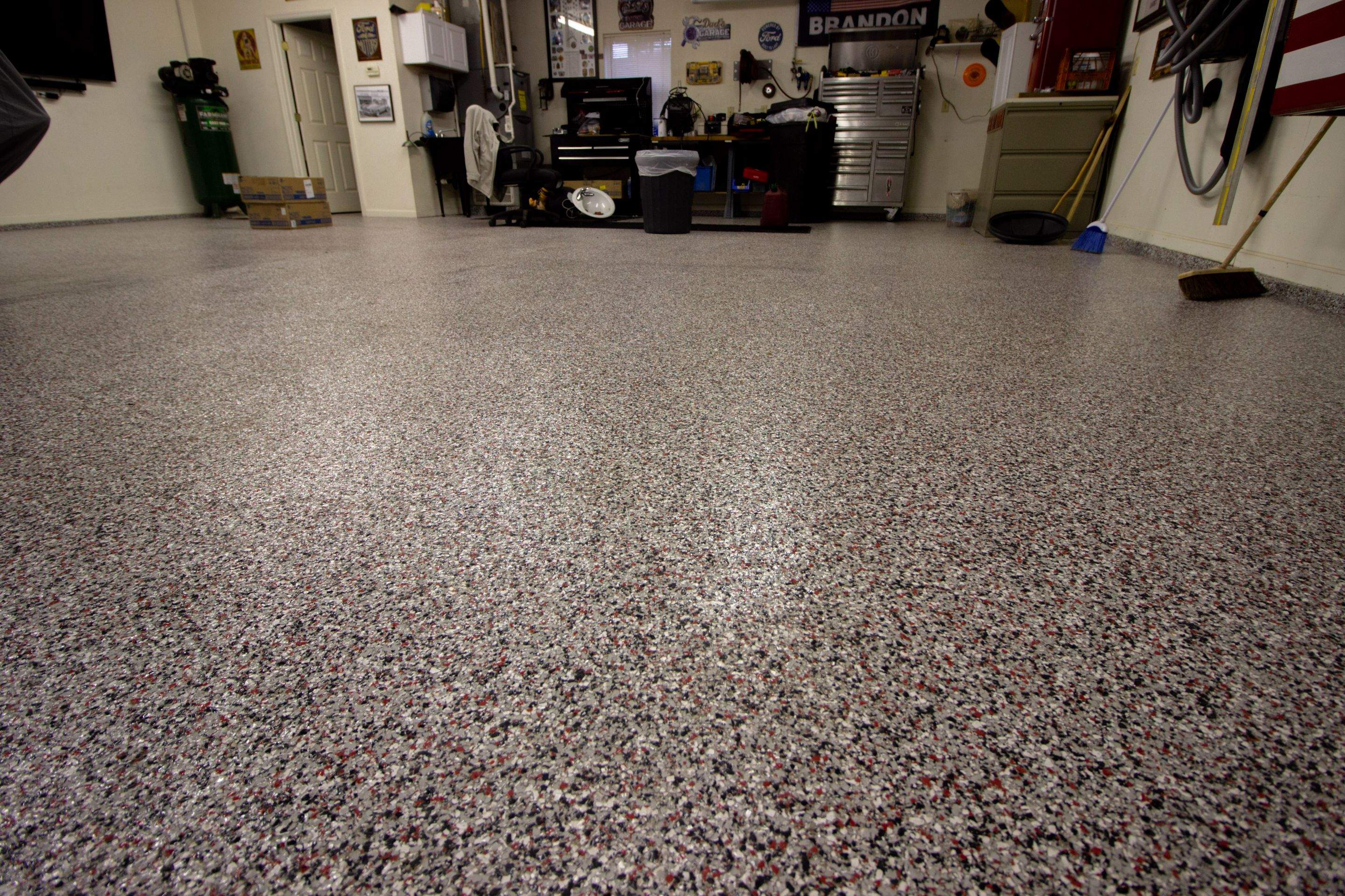 Garage Floor using Desert Sand by Your1DayFloor.com