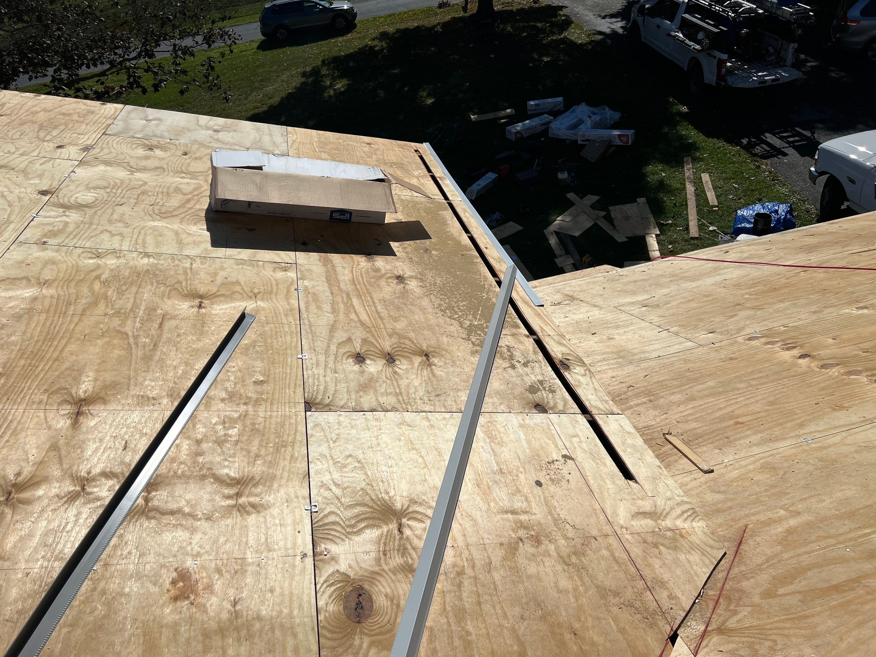 Residential Roofing Installation using Atlas Pinnacle Pristine Pewter Architectural Shingles by Frederick Roof Repair