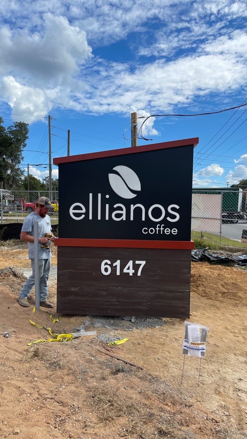 Ellianos Monument Sign by SignCrafters