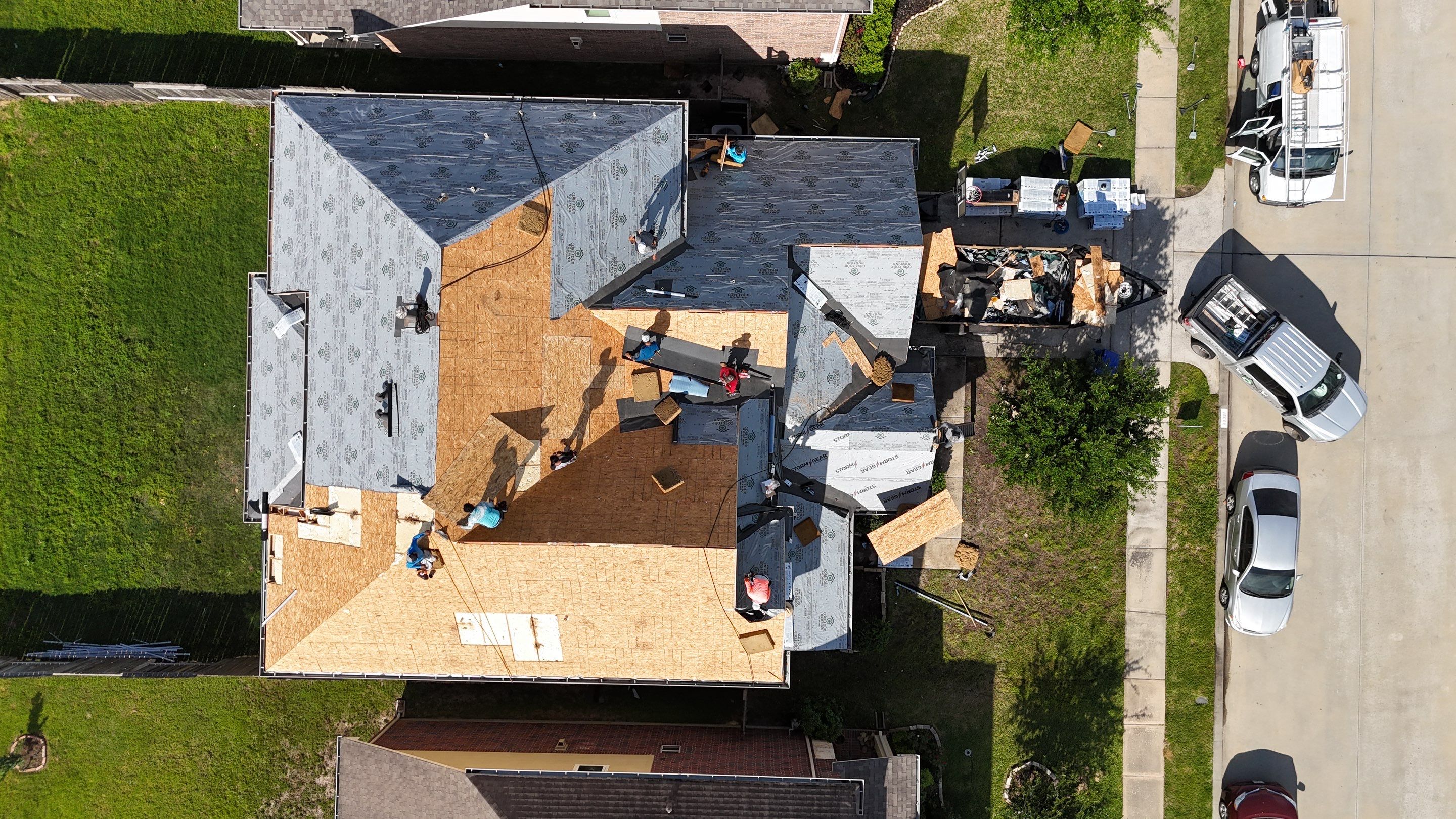 Residential Roofing Installation using IKO Dynasty by Core Four Roofing