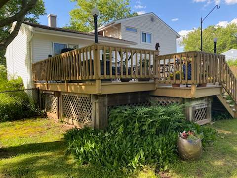 Deck Resurface with A-Frame Roof by deck guardian