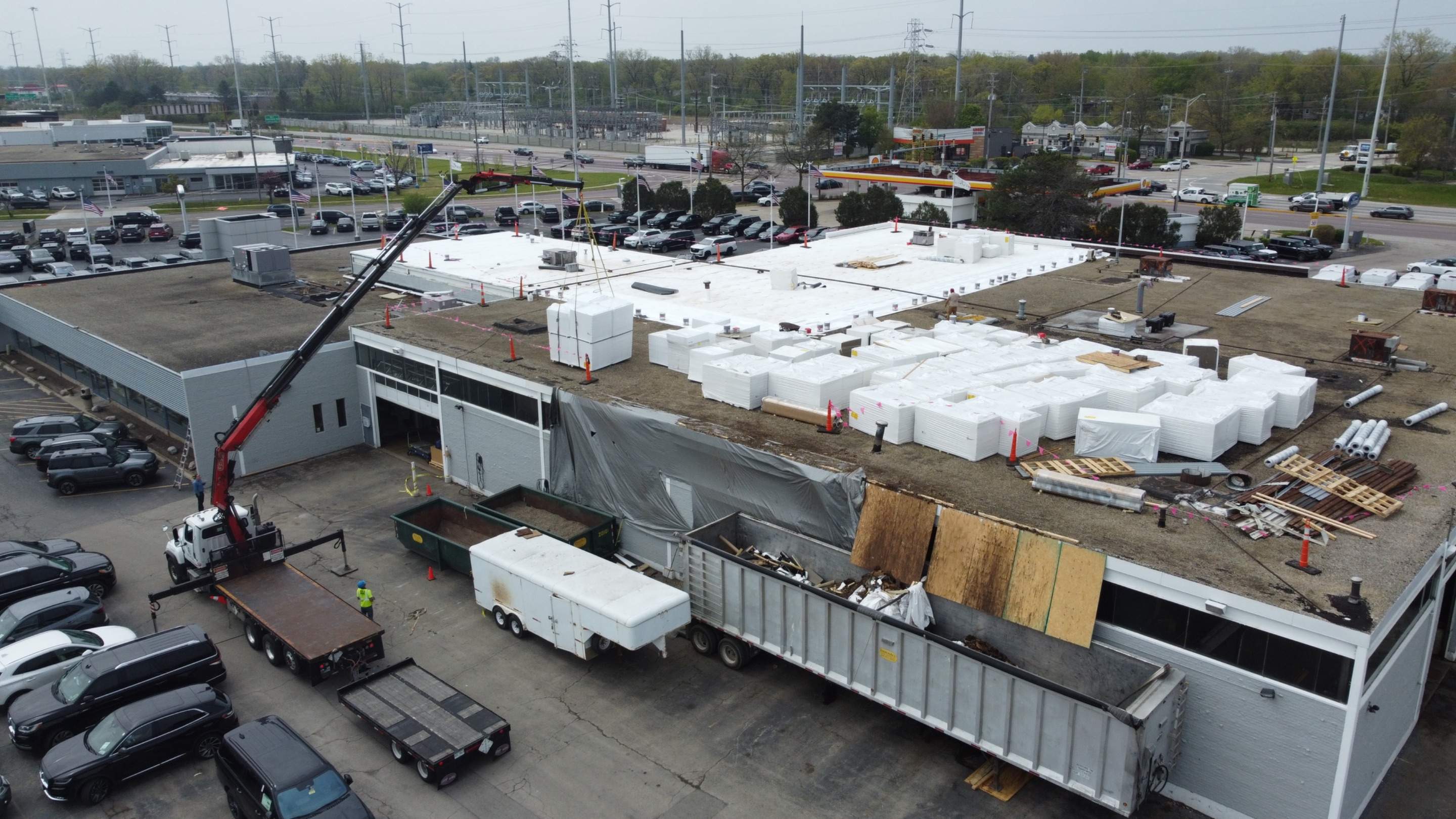 Ford Dealership - Re-Roof by Pink Roofing