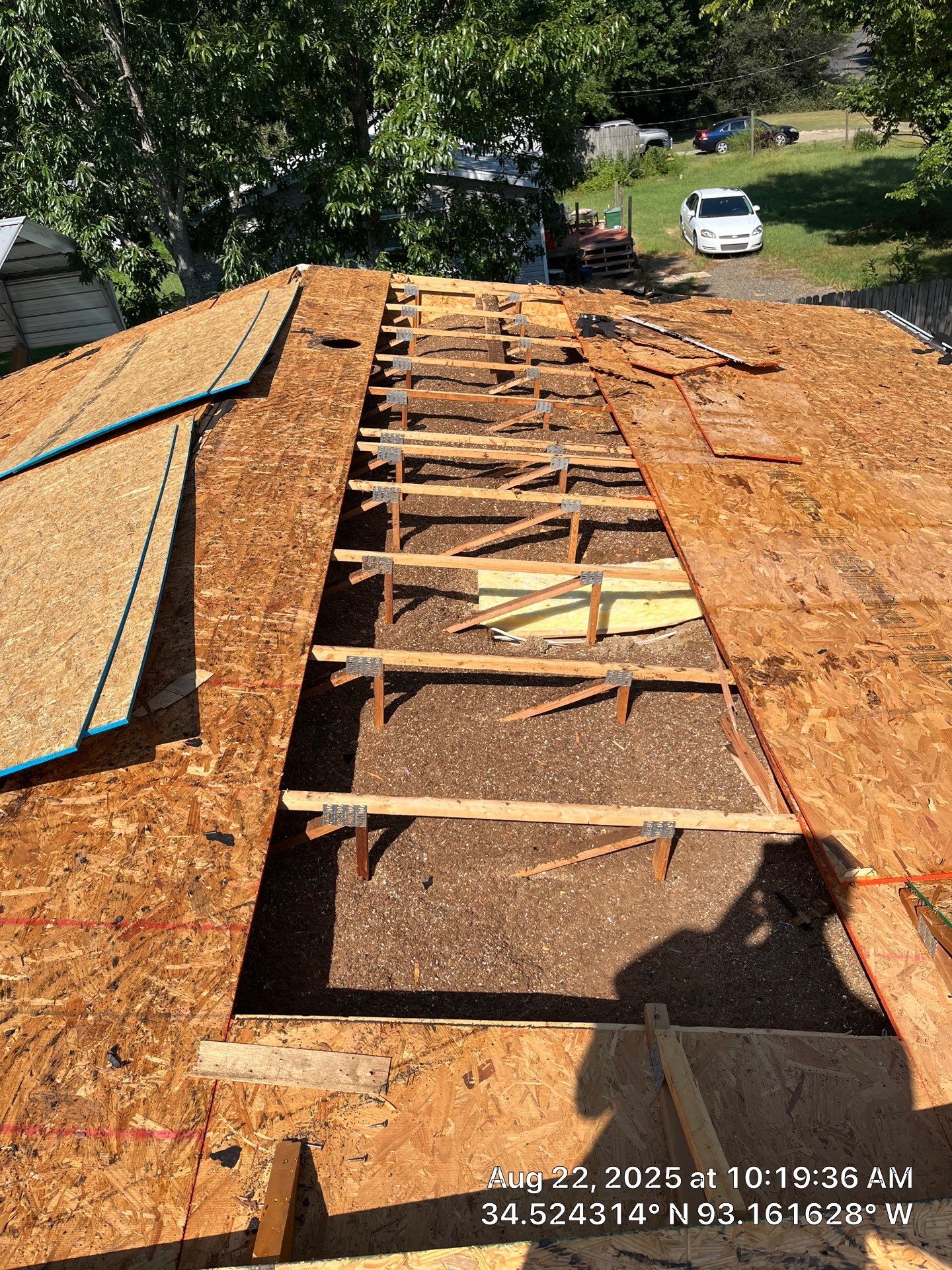 GAF Timberline HDZ Roof Replacement and Decking Repair in Hot Springs by Temple Roofing and Exteriors