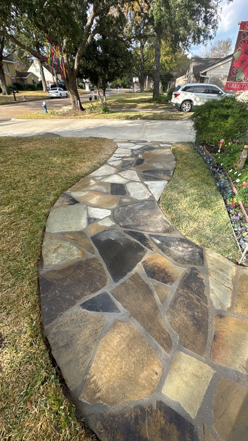 Project Case Review: Flagstone Walkway & Property Access Restoration by Texas Urban Elements