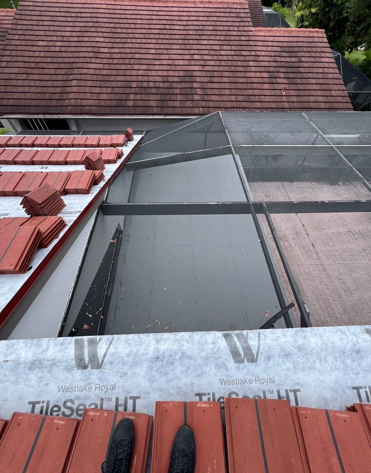 Full Tile Roof Replacement and Sheathing Repair in Deerfield Beach by Aastro Roofing