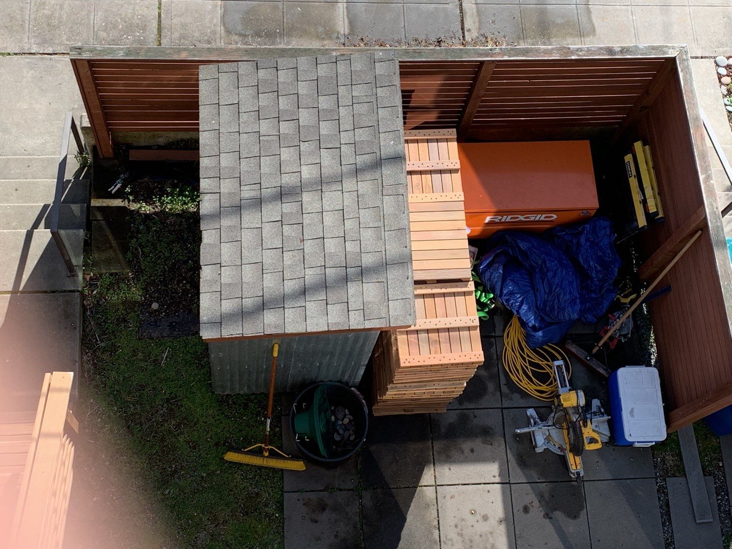 Ballard Rooftop Deck using IPE Tiles by Alki deck builders