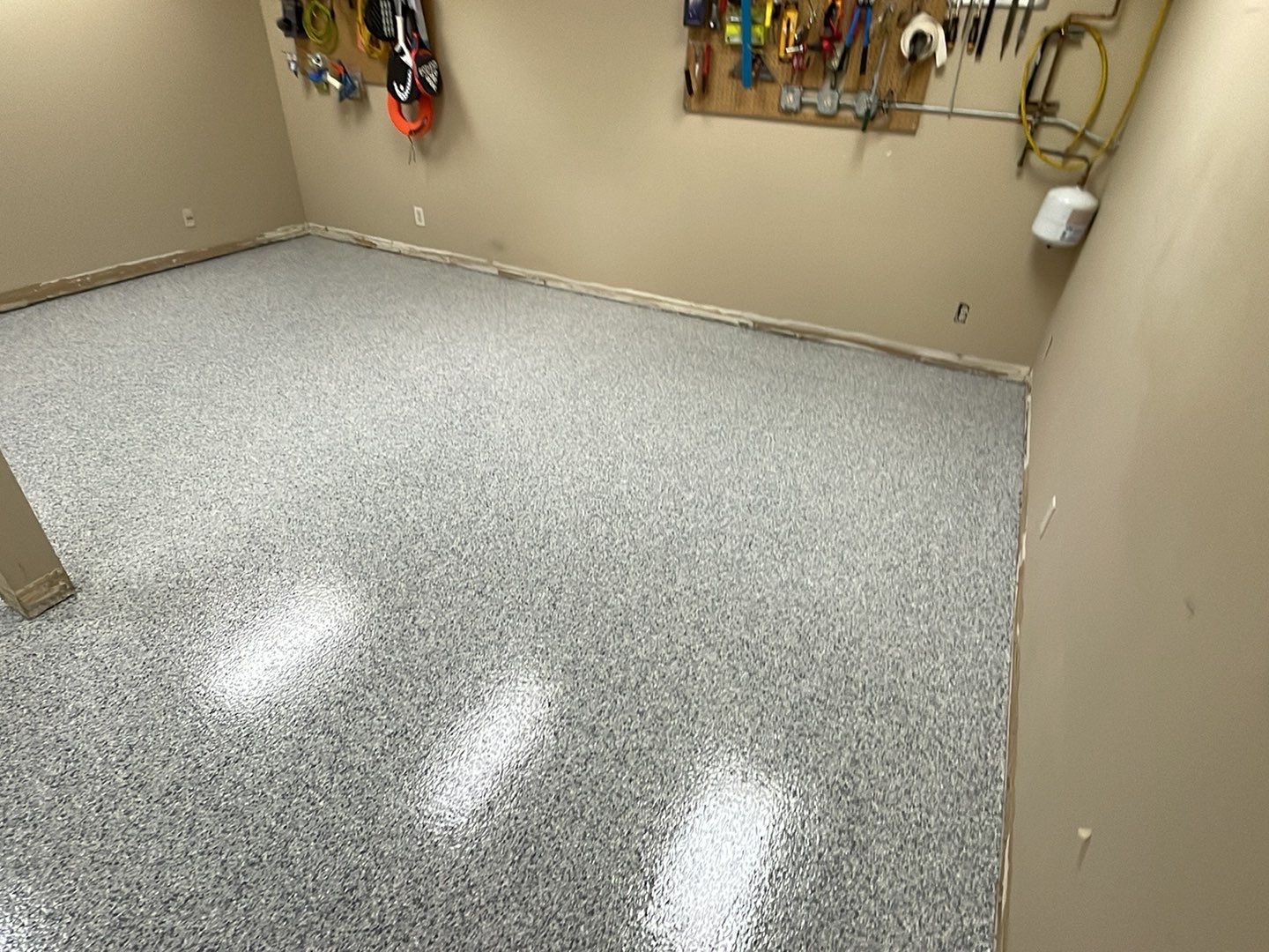 Commercial Floor Transformation using 1/8 Tidal Wave by Croc Coatings, LLC