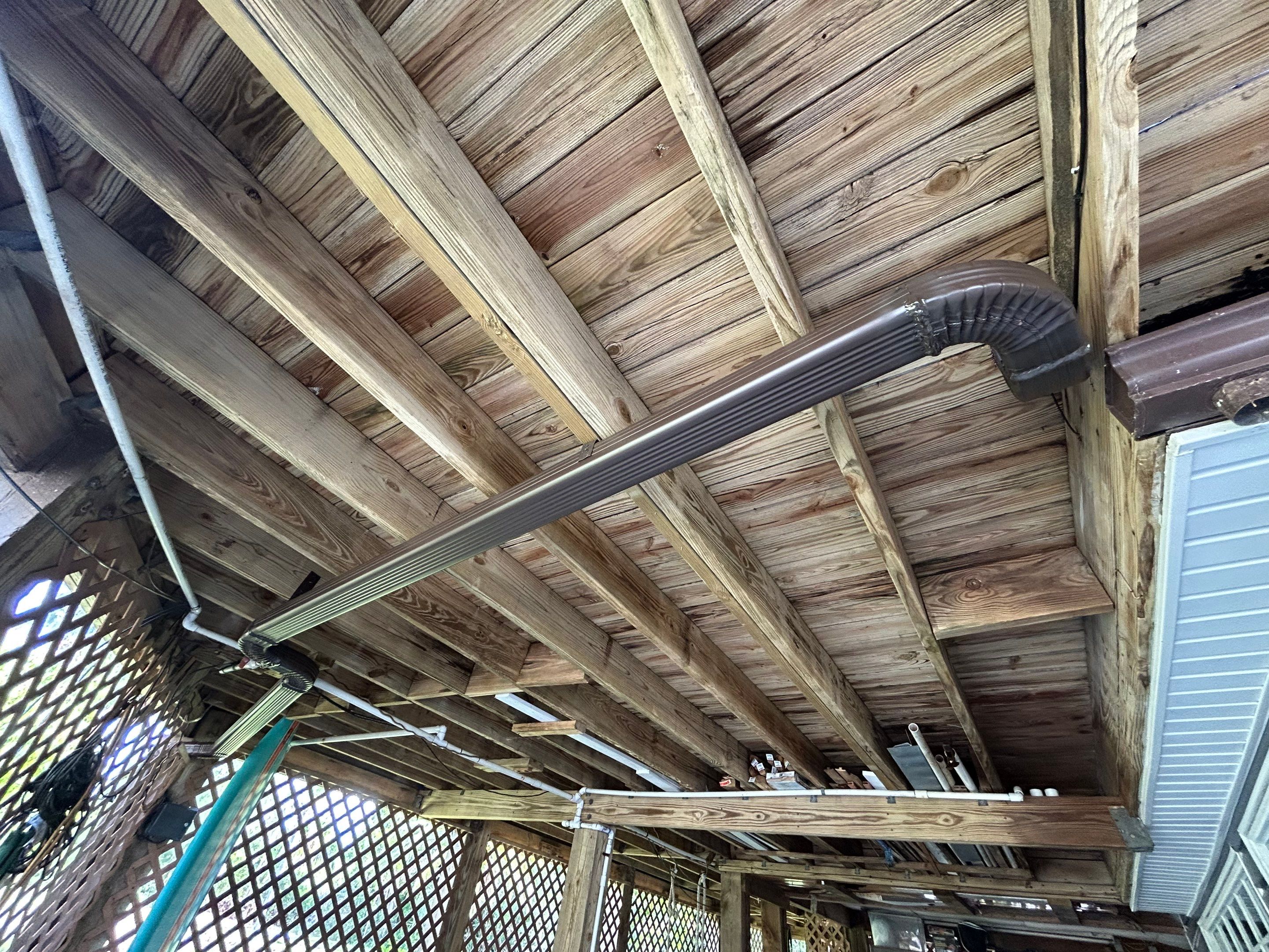 Brown K-Style Seamless Gutters in Fort Myers FL by Gutter Professor by Gutter Professors