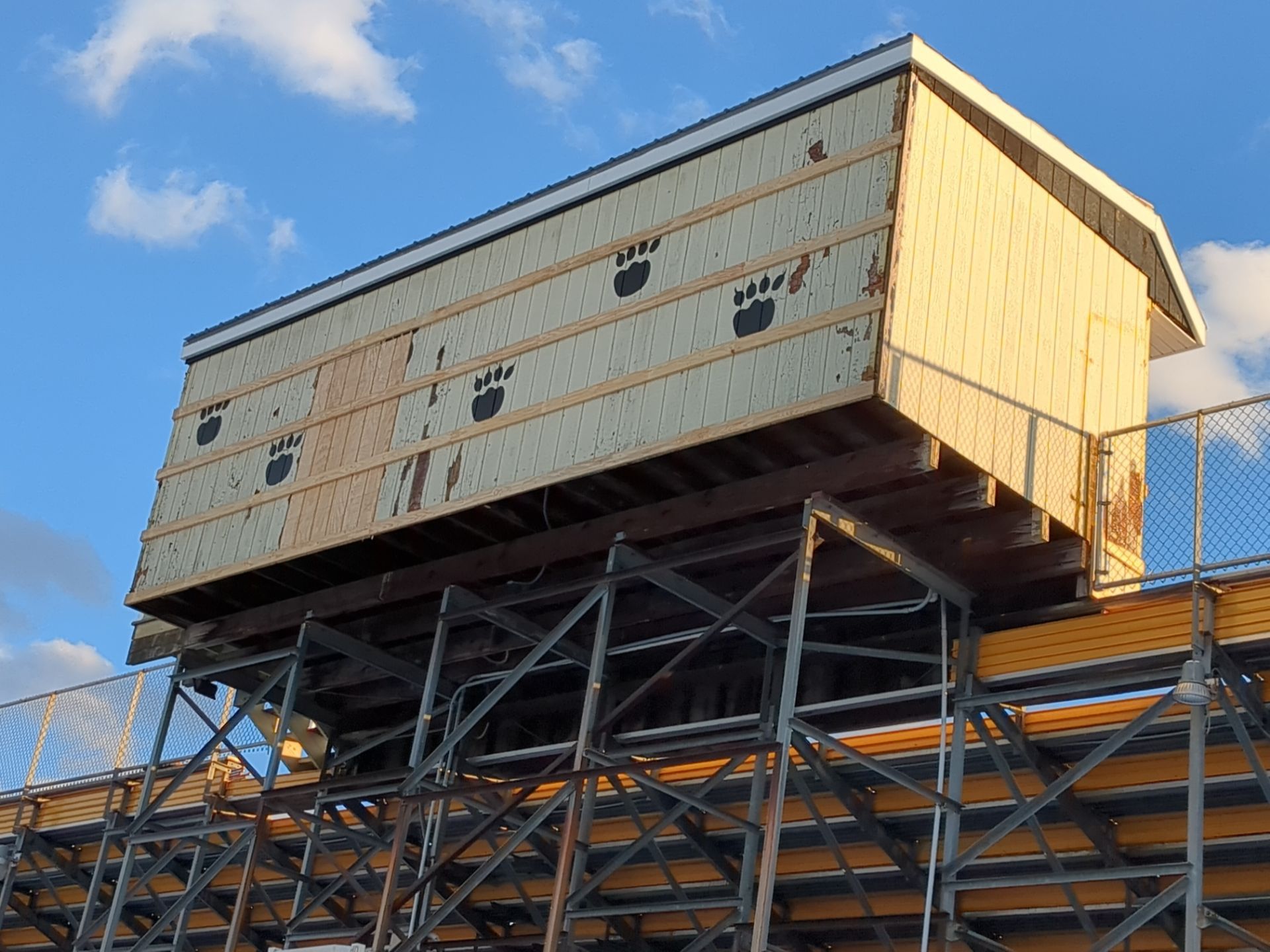 Halifax Stadium Press Box Renovation and Exterior Siding Upgrade by Esh Builders