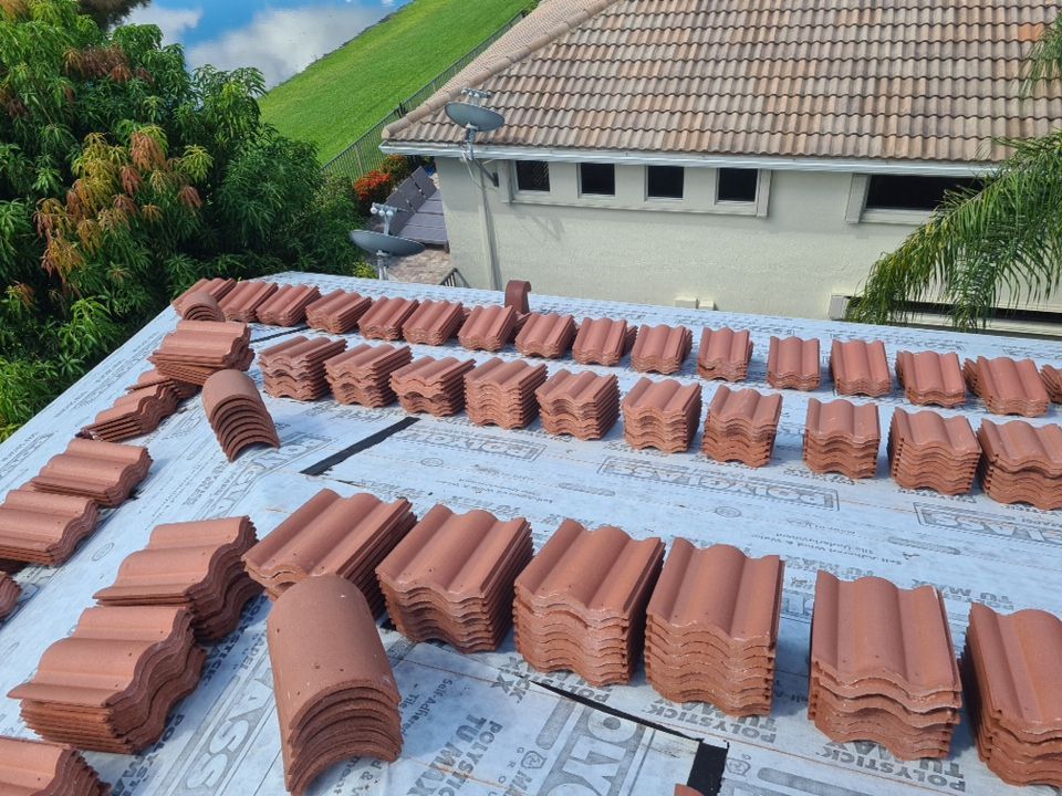 Residential Roofing Installation using Eagle Roofing Tile by BLUES BROTHERS ROOFING