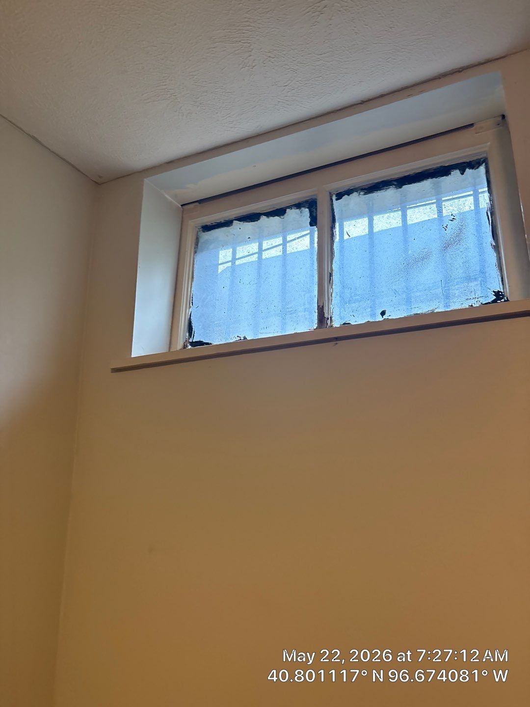 Basement Window Installation and Security Bar Upgrades in Lincoln by CompanyCam Sales Demo