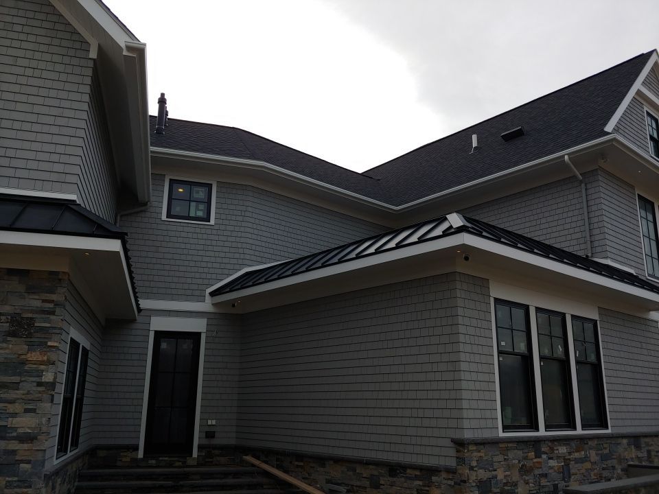 Swansea, MA Gutter Installation using 4x6 Fiberglass Gutter with PVC Bed Moulding by Gutter Pro Enterprises