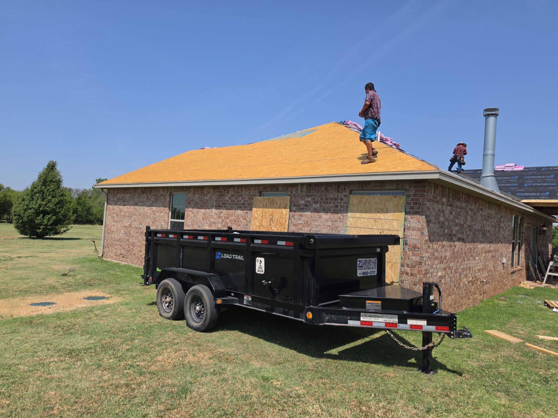 Residential Shingle Roof Replacement and Workshop Roofing in El Reno by Z Construction & Roofing, LLC