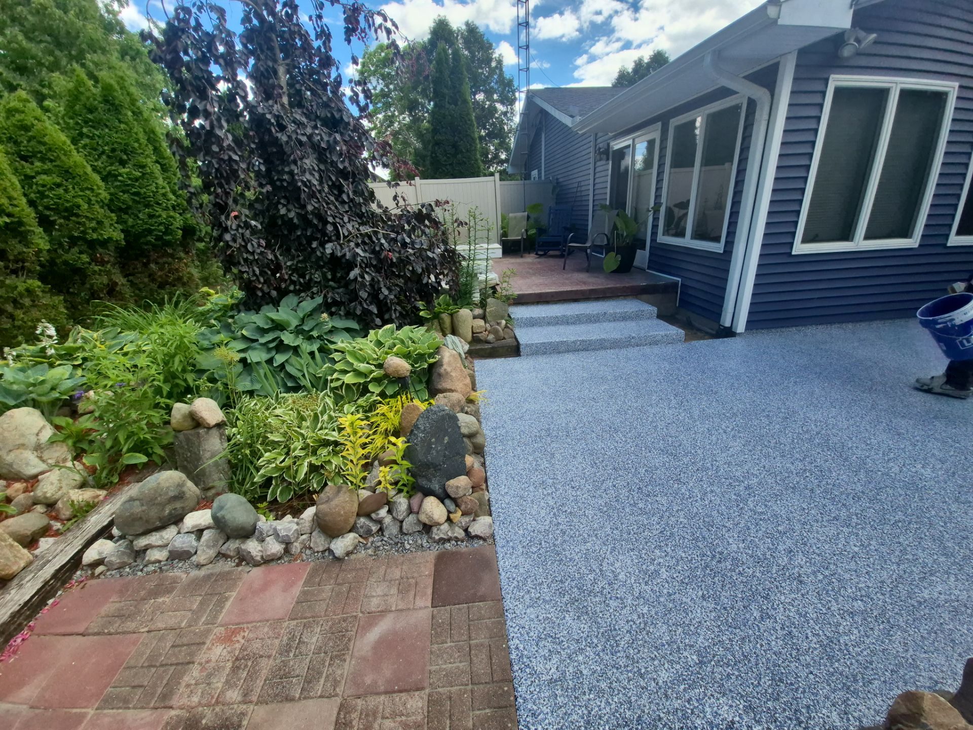 Freeland Outdoor Patio by Wise Coatings of Central Michigan