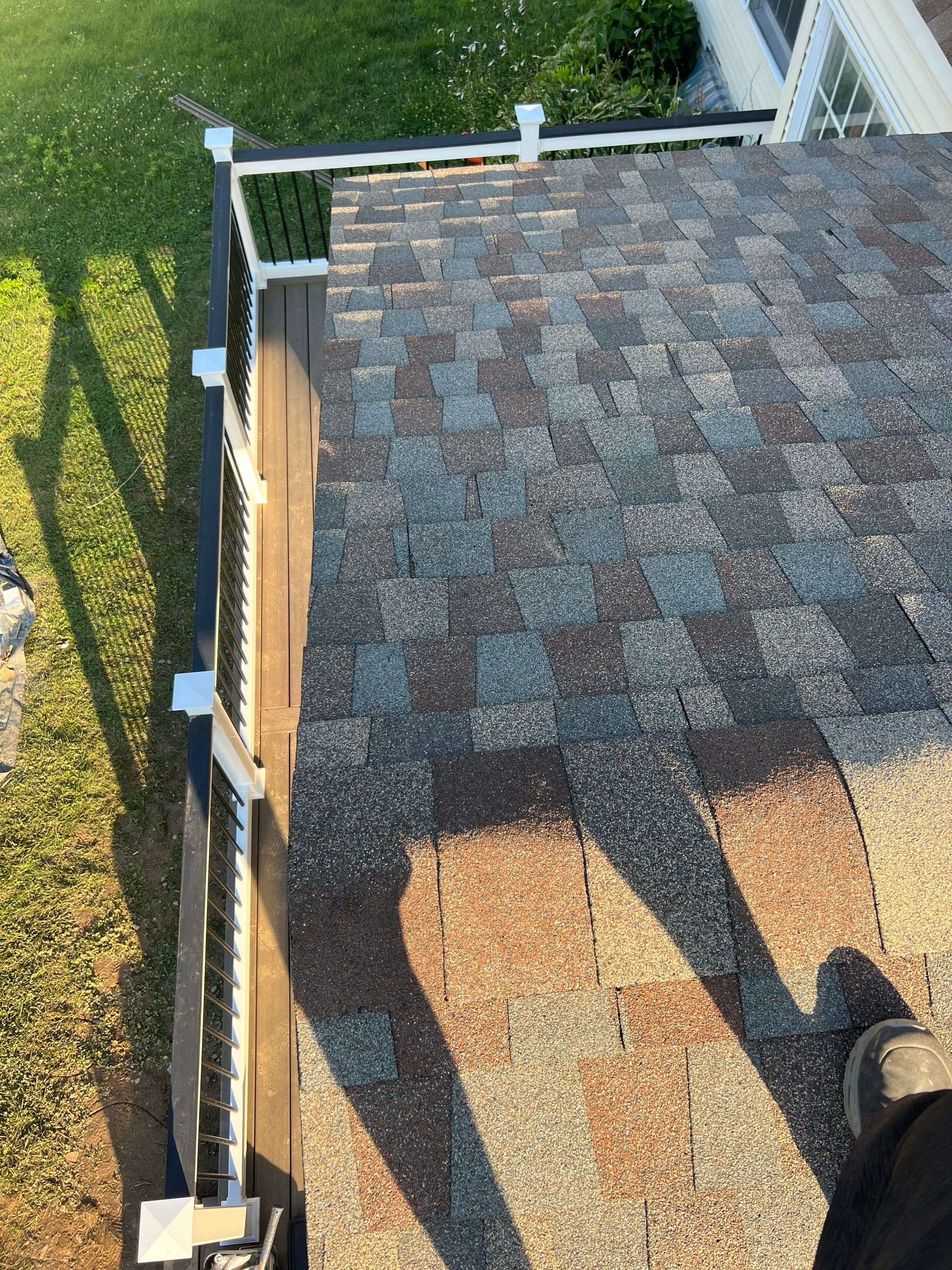 New deck and open porch Newton PA by deck guardian