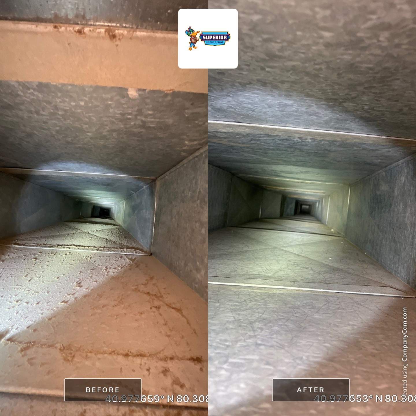 Air Duct Cleaning With a Vacuum Truck in New Castle, PA by Superior Air Duct Cleaning