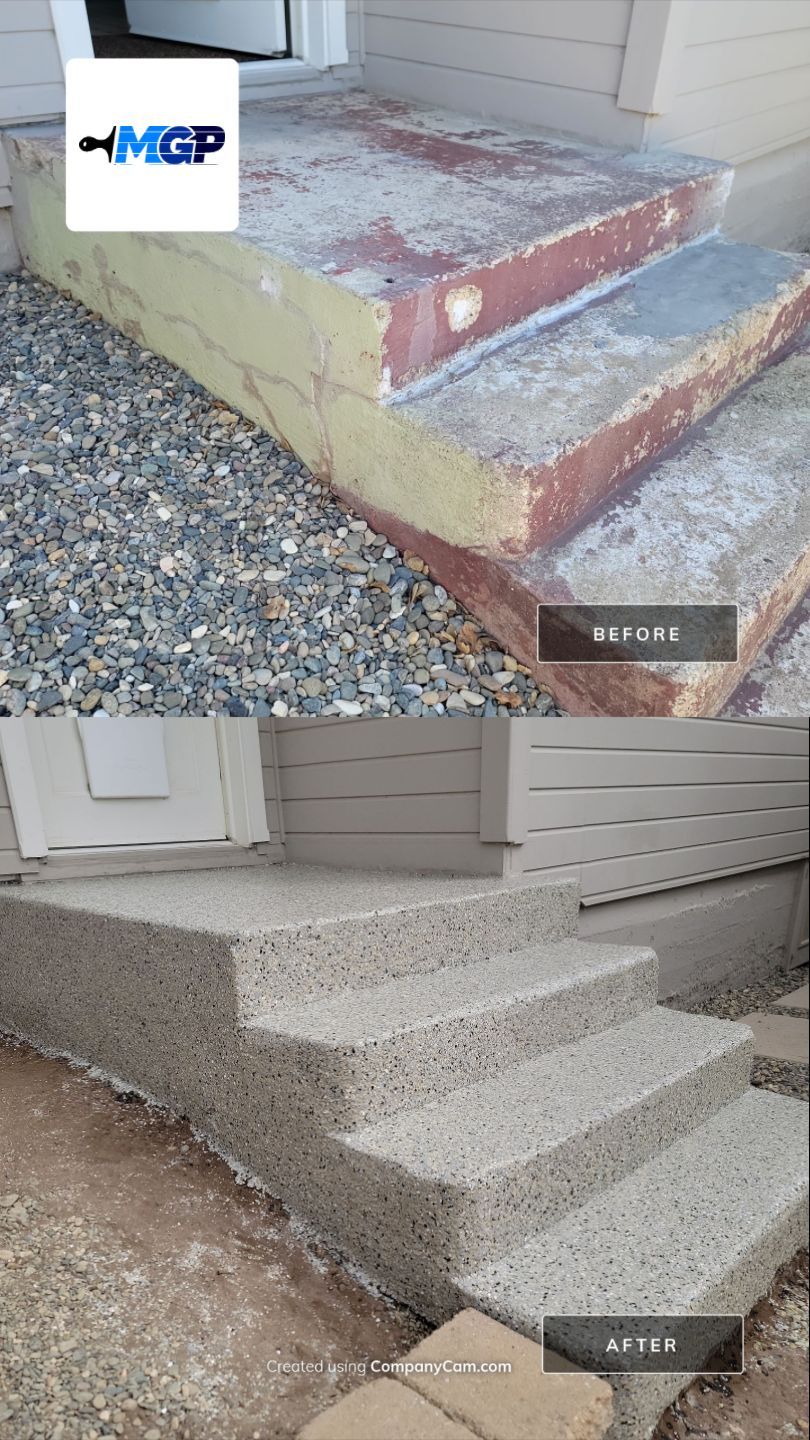 Back porch and steps by MGP Coatings