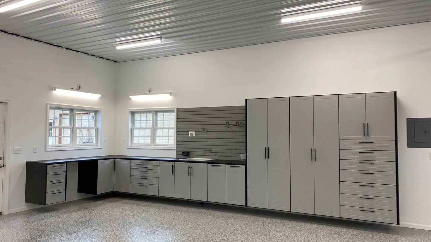 Pat F. gets a beautiful remodeled garage! by Banner Garage