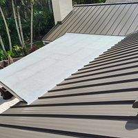 24ga 1.5" Mechanical Seam Medium Bronze  by Total Roofing System The Metal Roof Experts