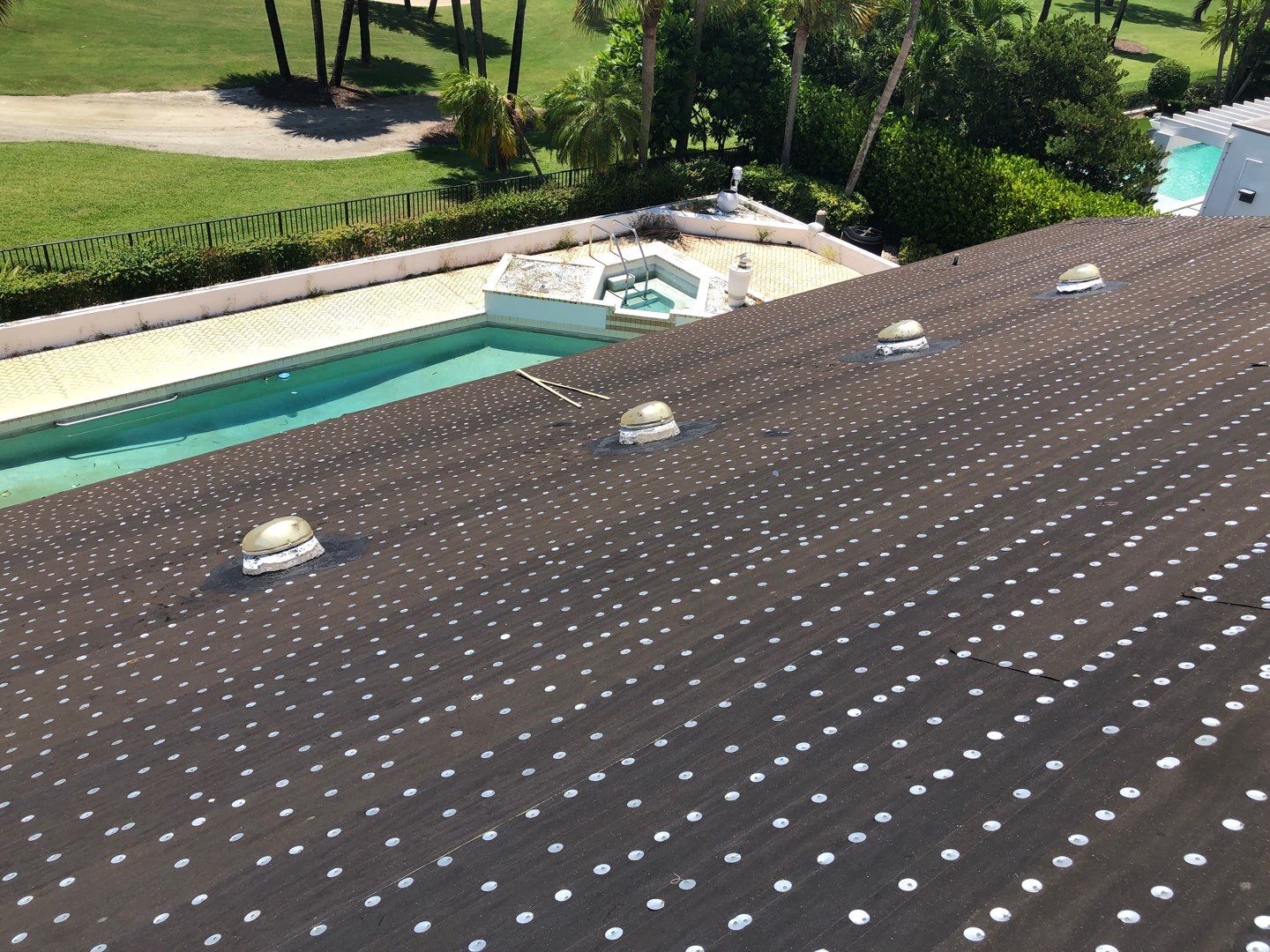 Residential Roofing Installation using 1" Nail strip metal roof by BLUES BROTHERS ROOFING