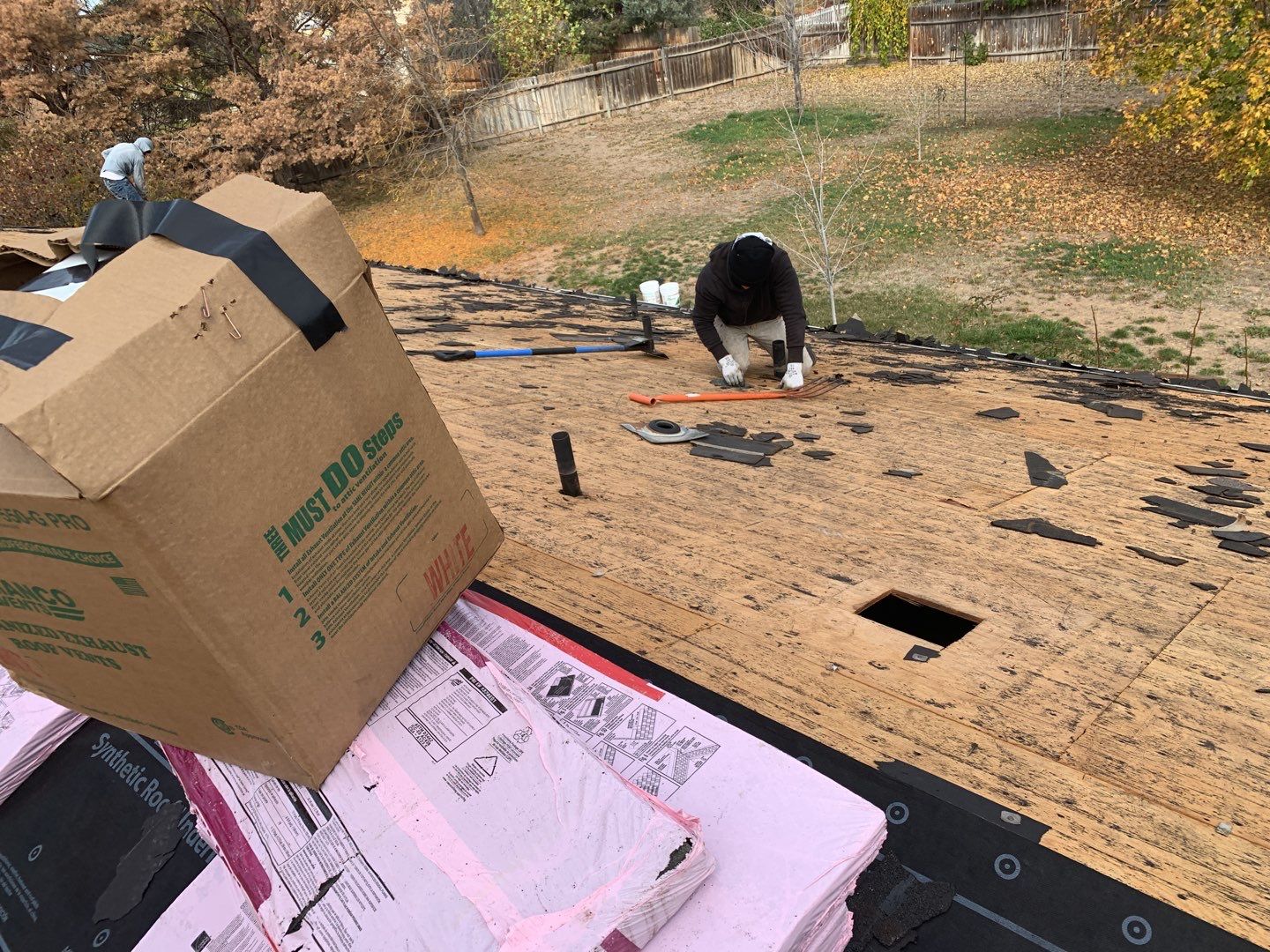 Boise single level low pitched roofing installation using Owens Corning in Teak by ID Roofing LLC