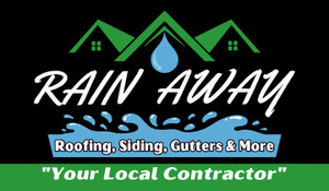 Logo for Rain Away Roofing, Siding, Gutters, & More